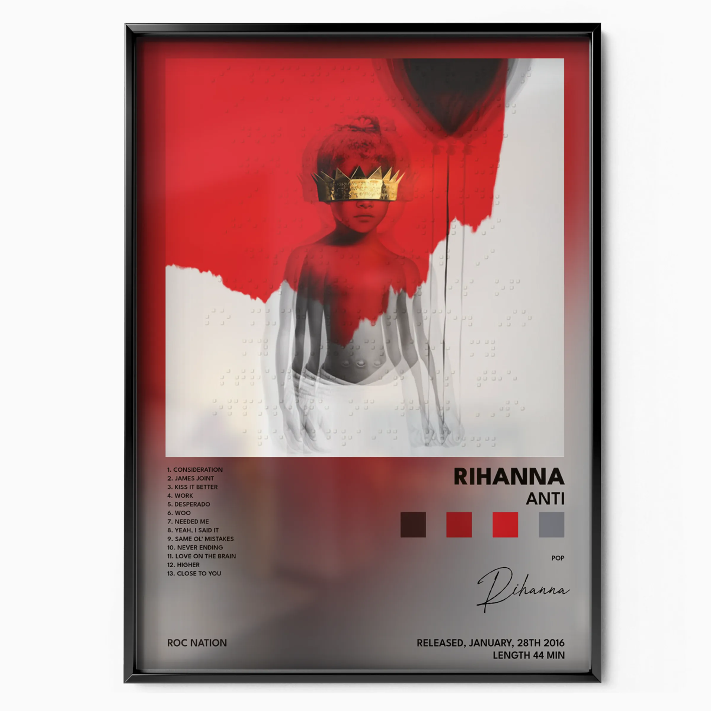 Anti Album poster, museum grade matte print