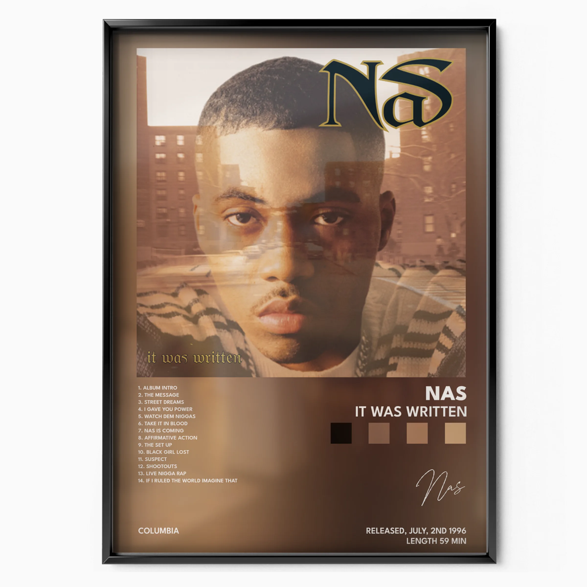 It Was Written Album poster, museum grade matte print