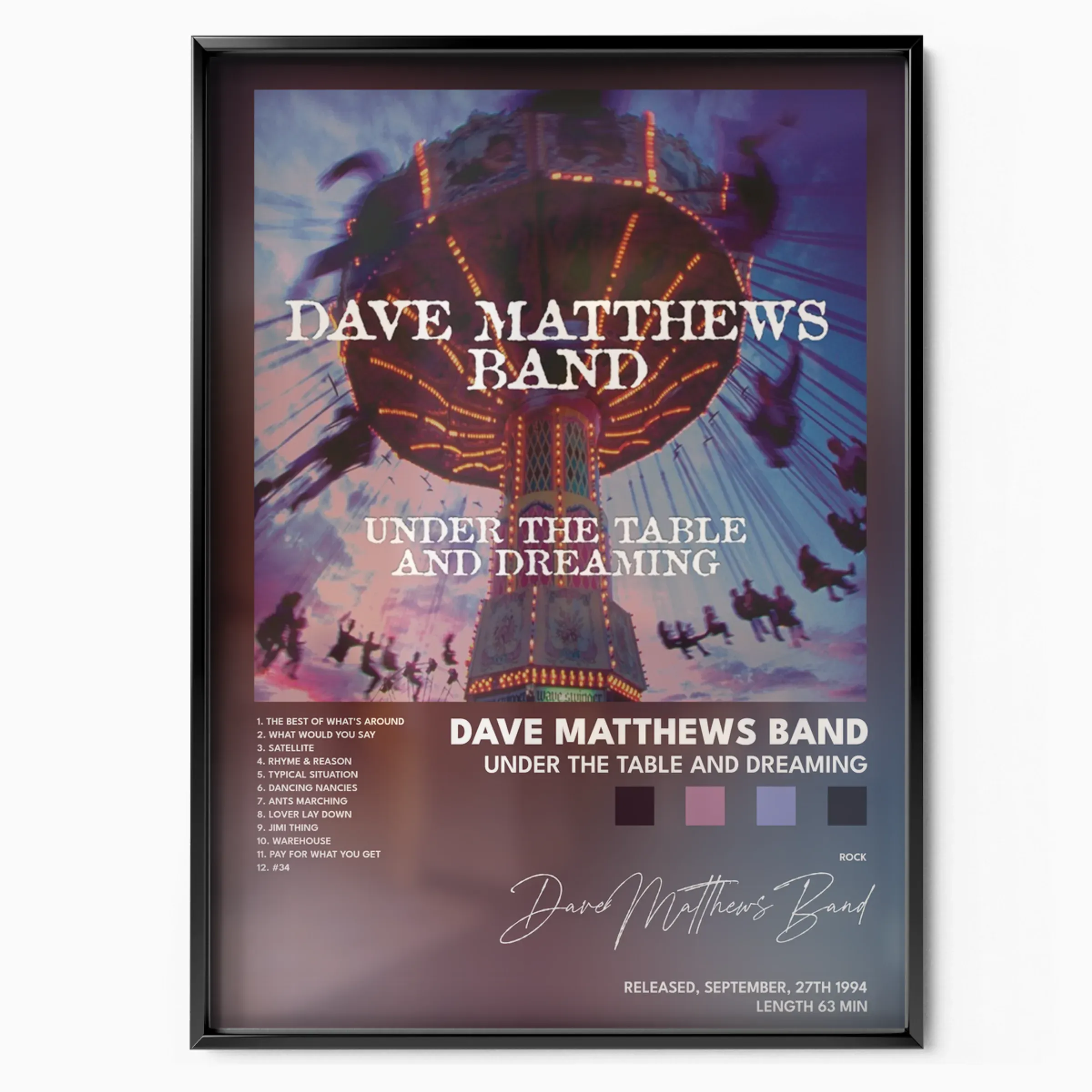 Under the Table and Dreaming poster