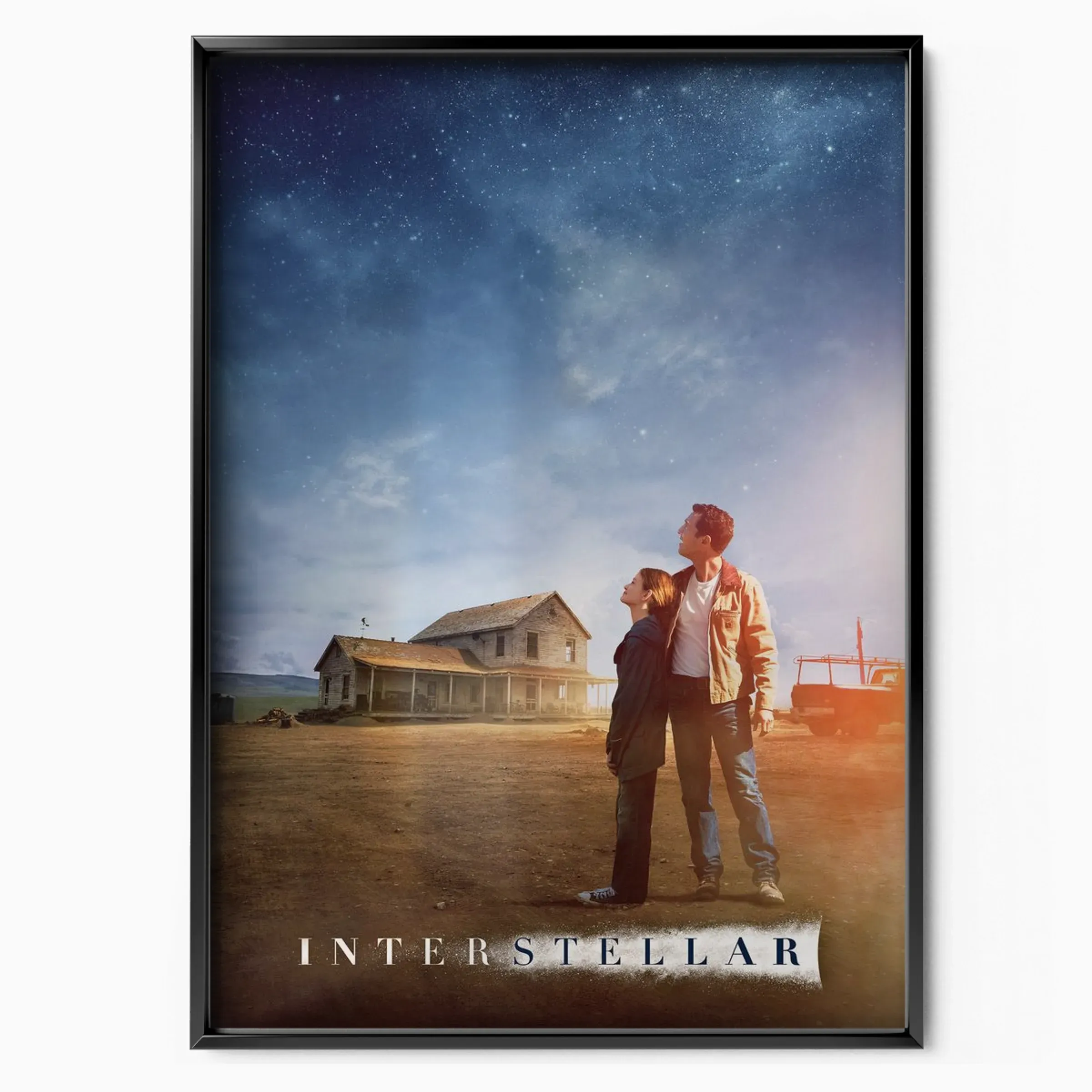 Interstellar Farm House Starry Sky Poster poster