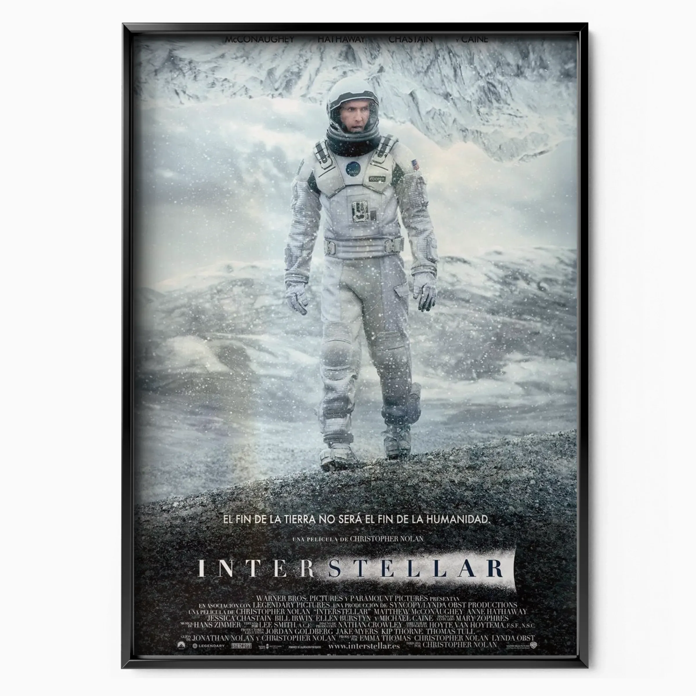 Interstellar Frozen Planet Exploration Poster poster