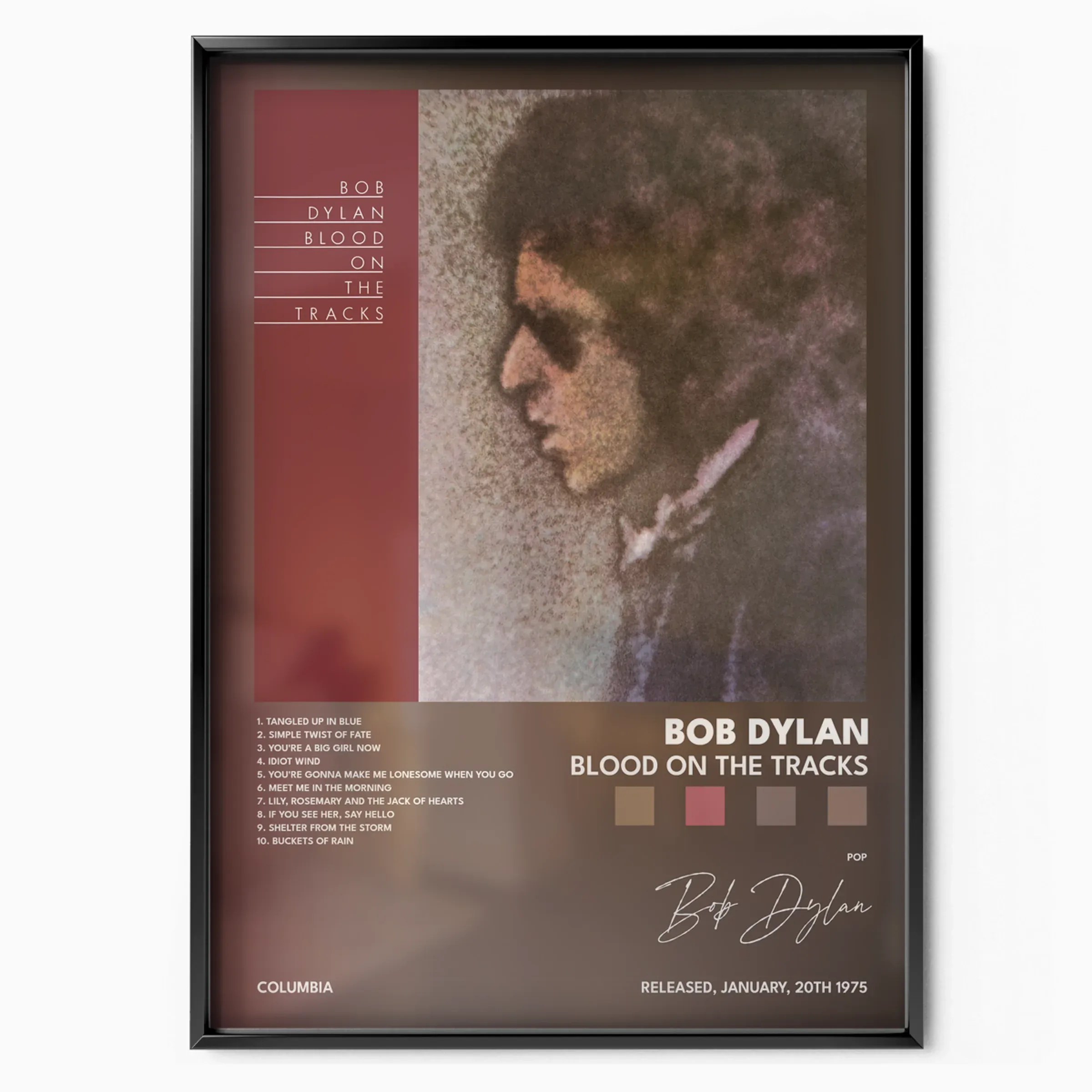 Blood on the Tracks poster