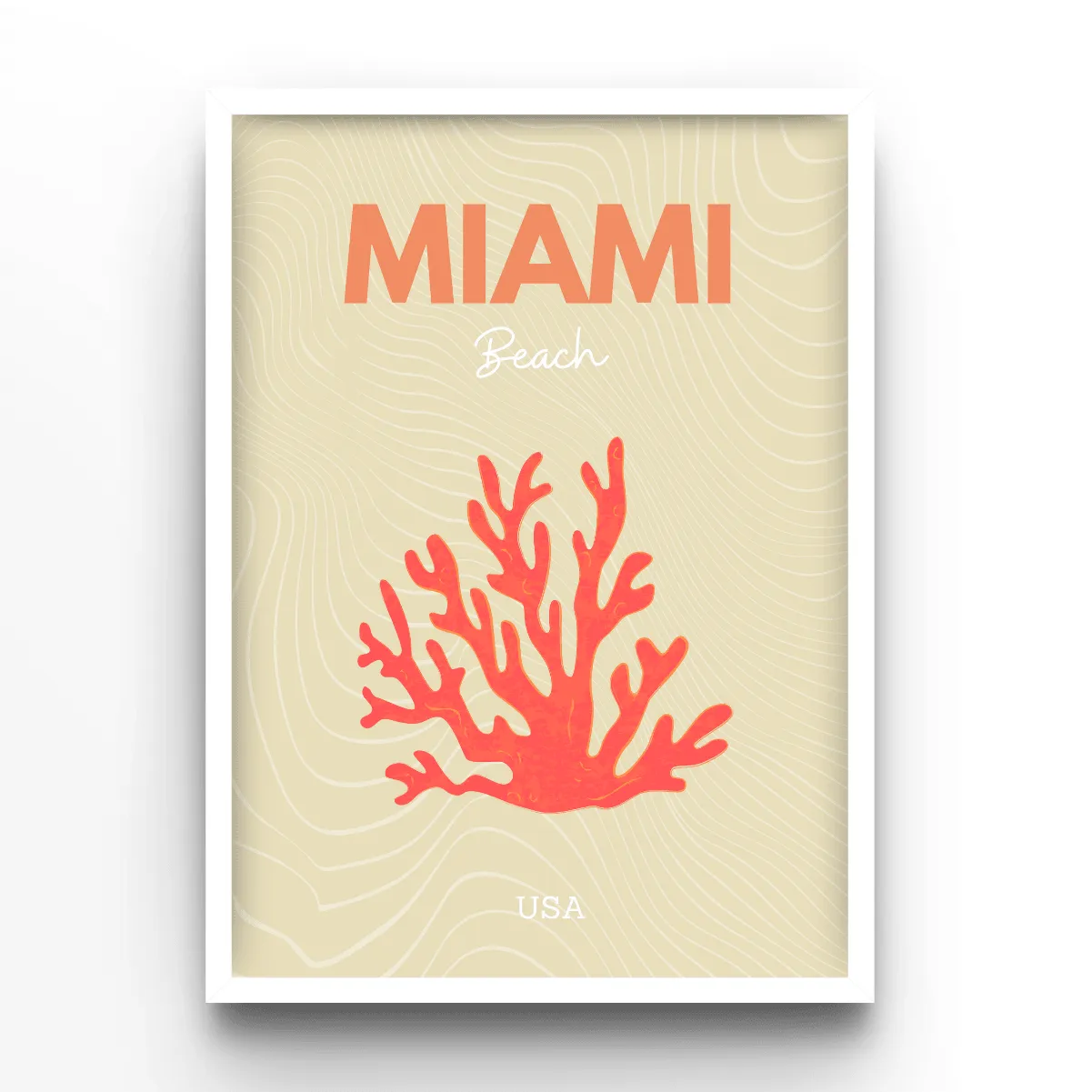 Miami poster, museum grade matte print