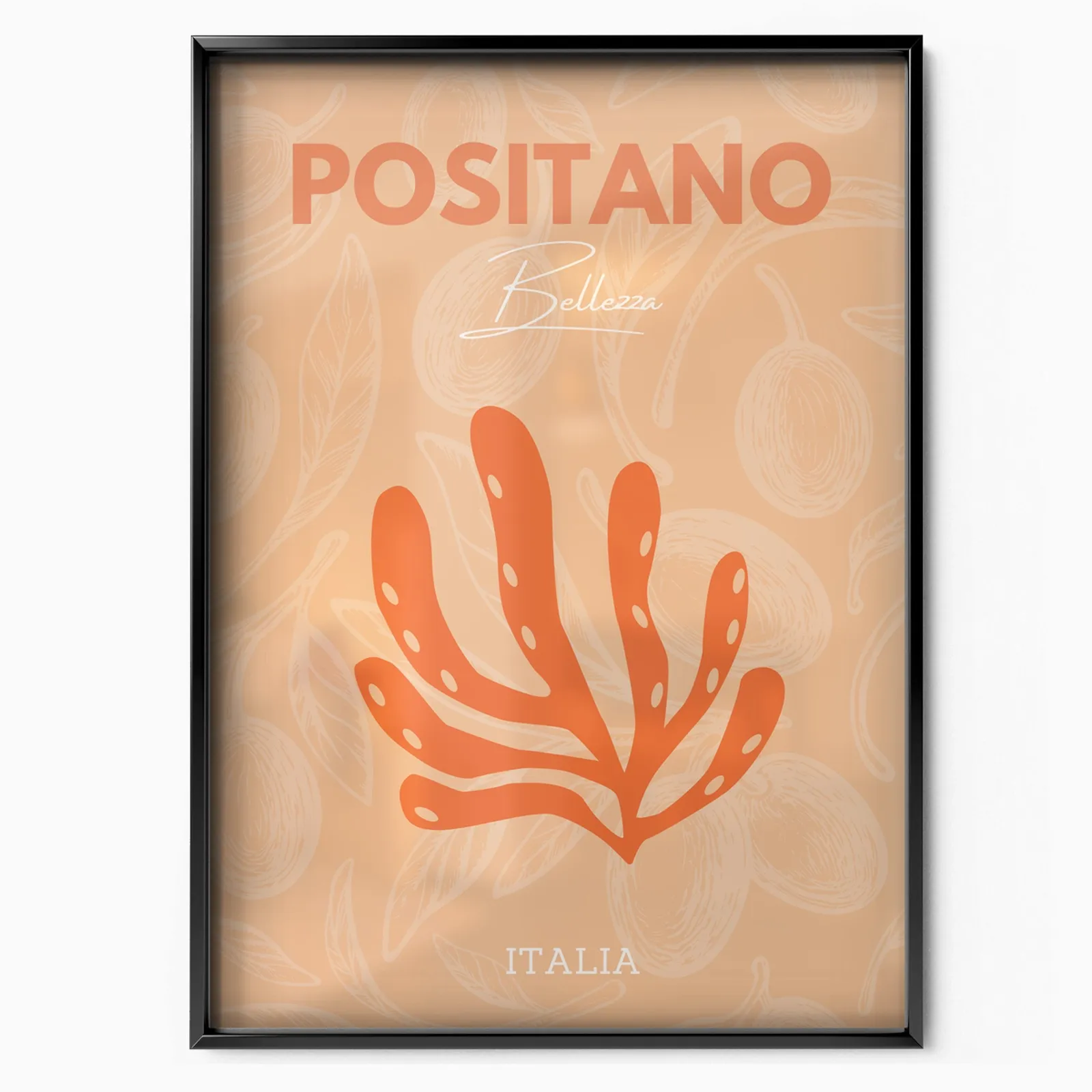 Positano poster, museum grade matte print