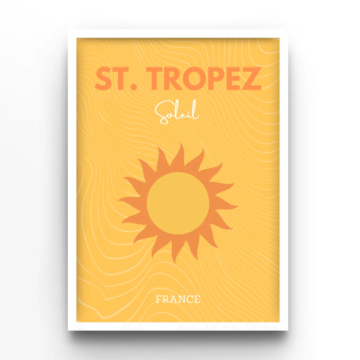Saint-Tropez poster, museum grade matte print