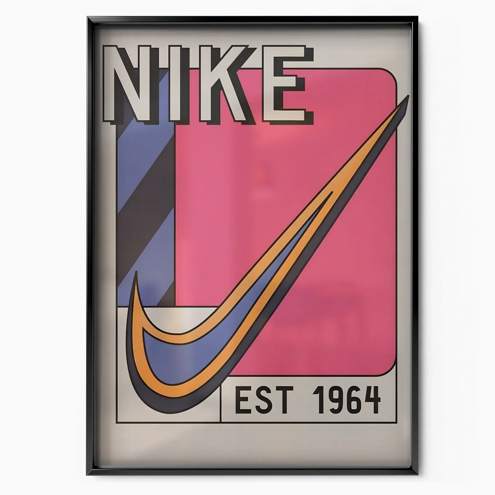 Nike 1964 Rosa  poster, impressão mate de qualidade de museu