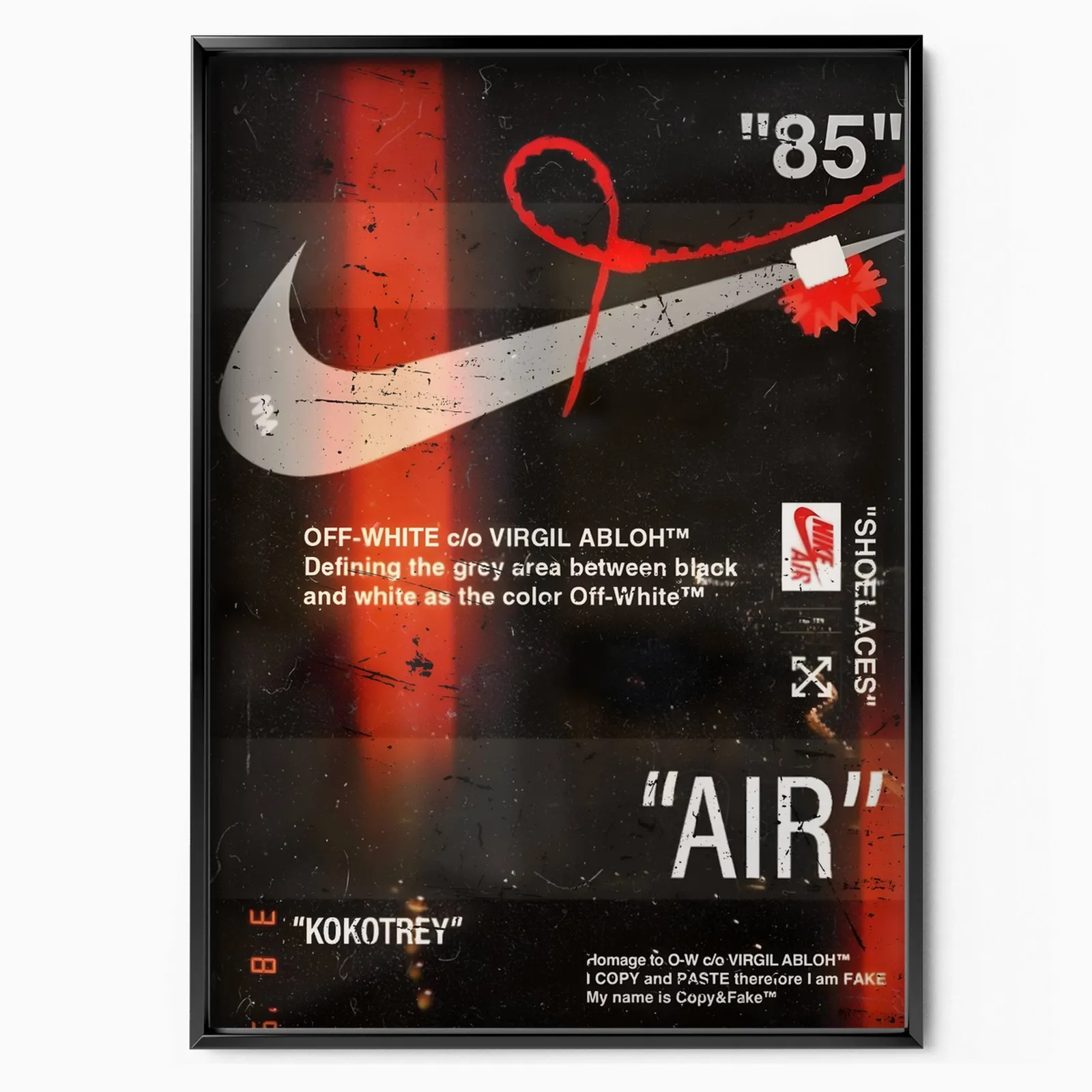 Air Sneaker poster, museum grade matte print