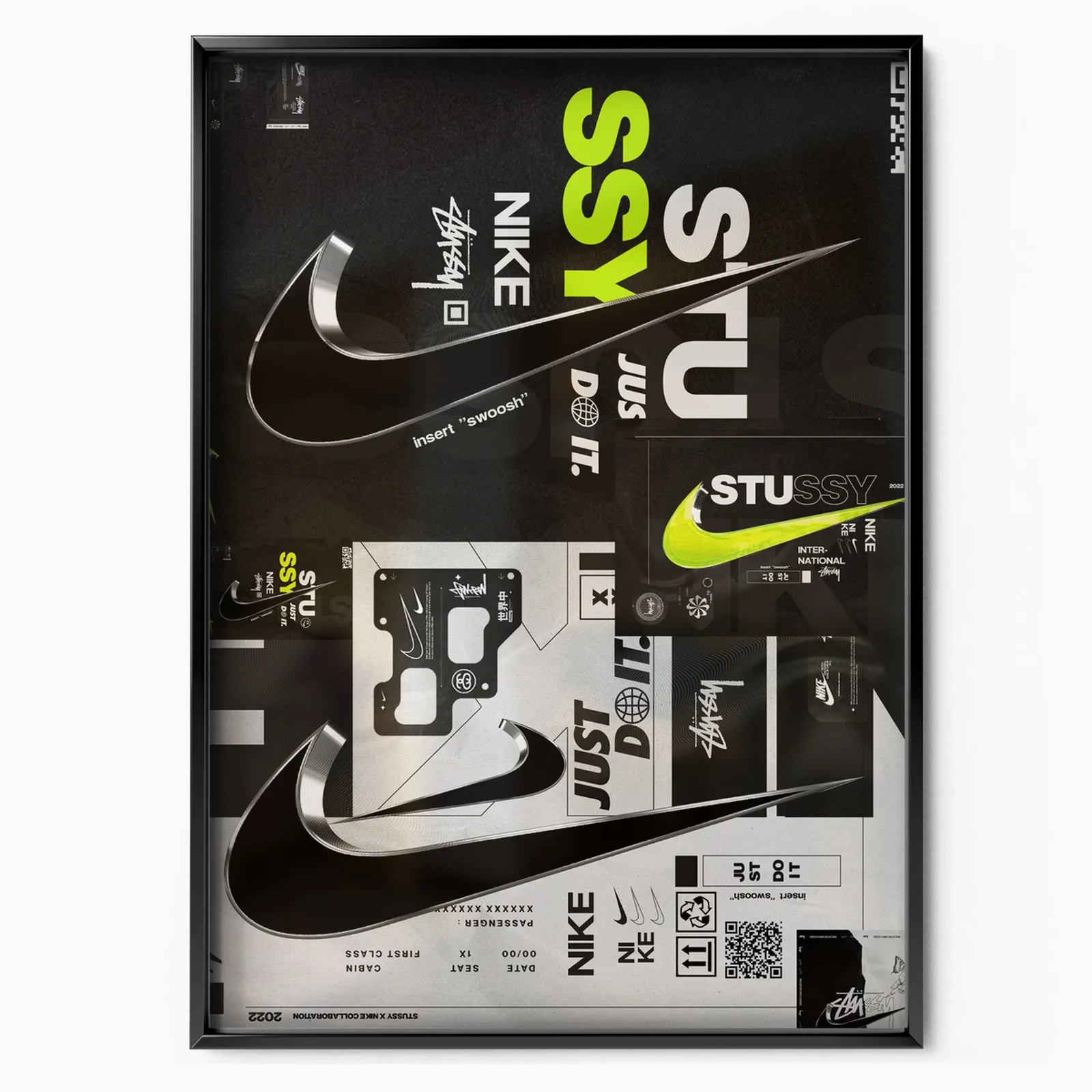 Nike "Inserir"  poster, impressão mate de qualidade de museu