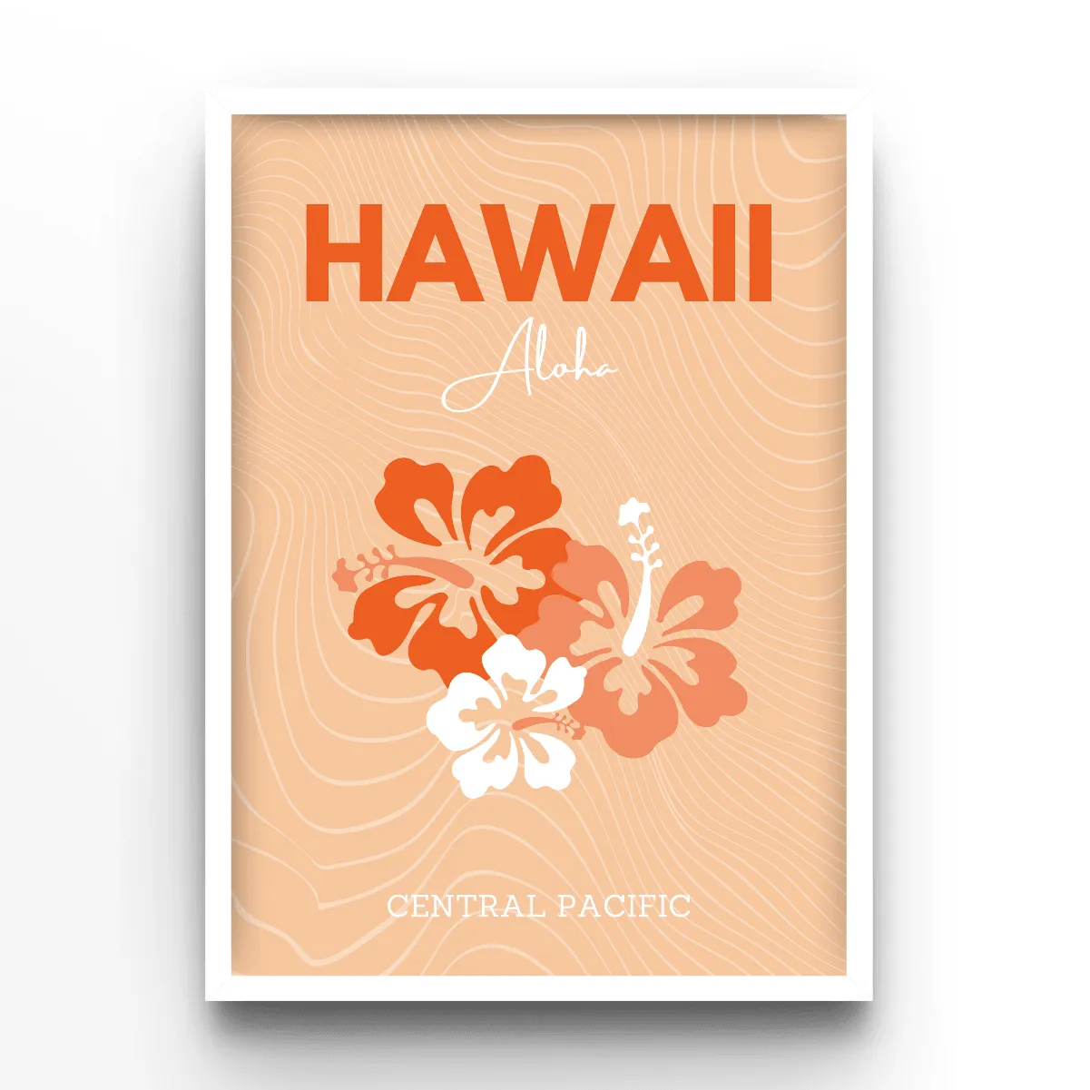 Hawaii poster, museum grade matte print