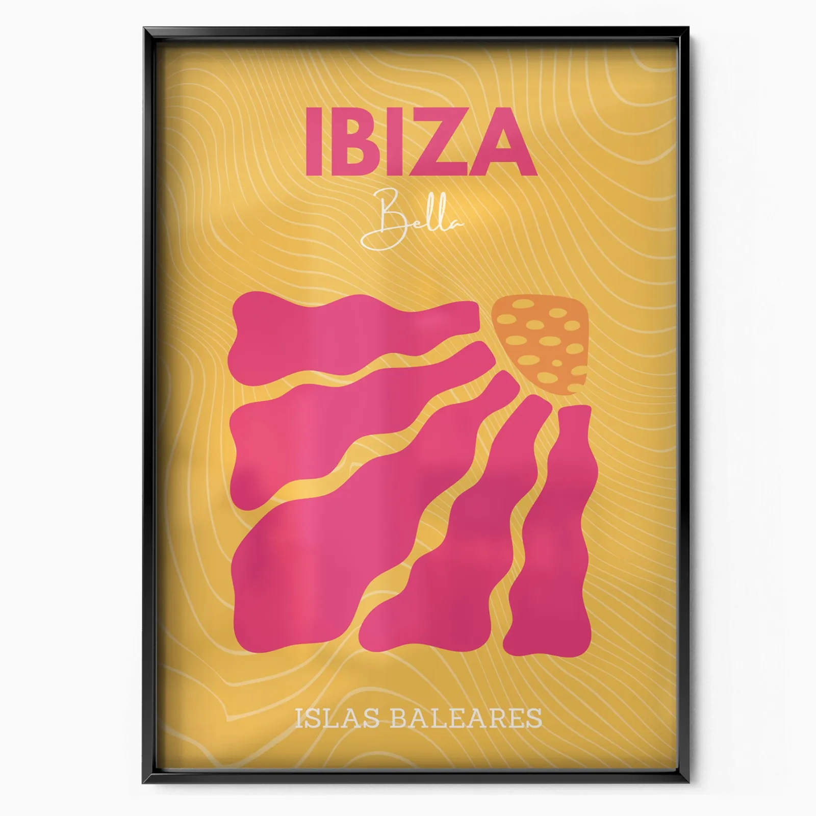 Ibiza Sollys poster, museum grade matte print
