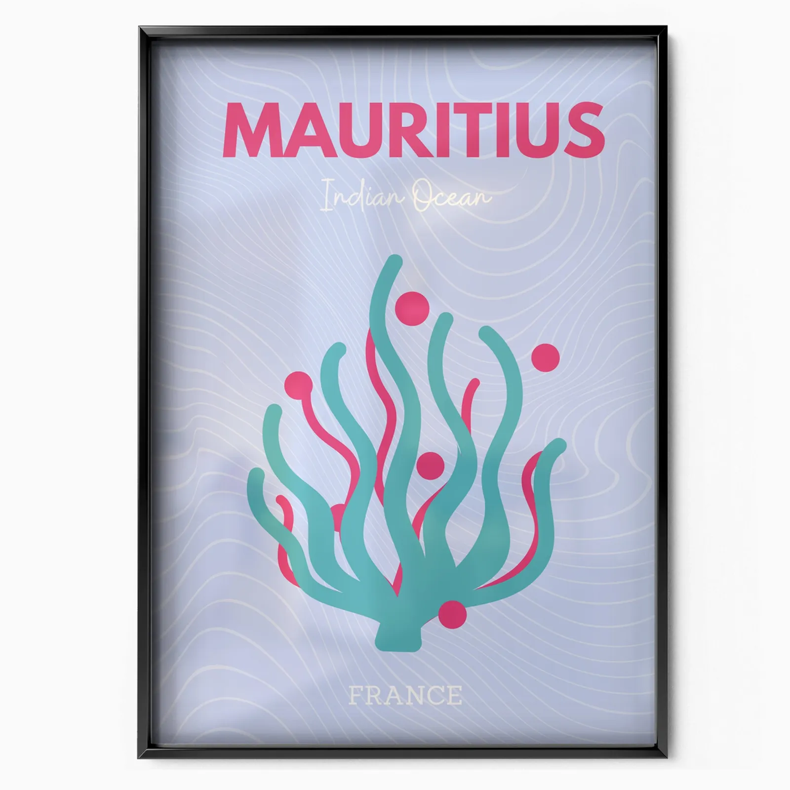 Mauritius poster, museum grade matte print