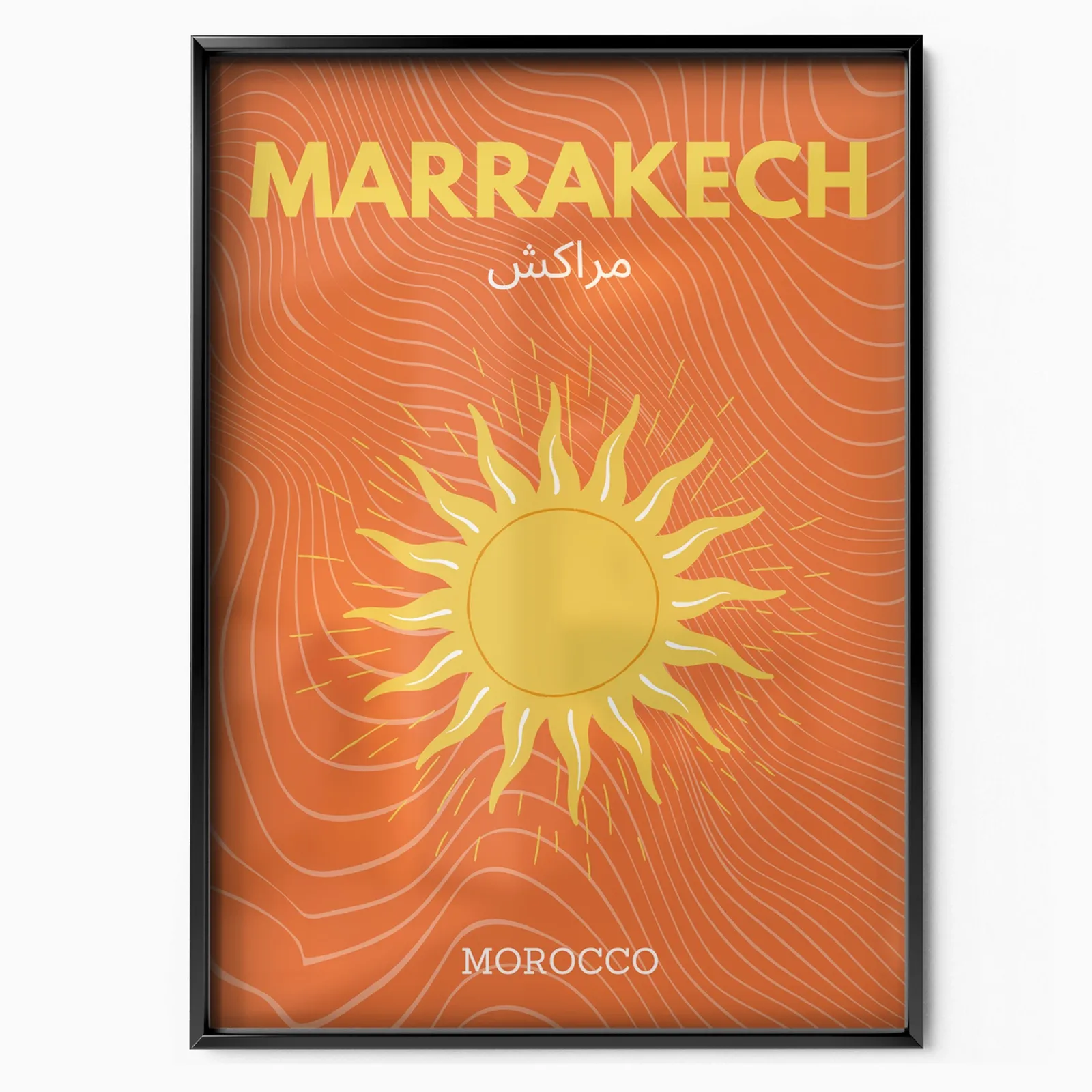 Marrakech poster, museum grade matte print
