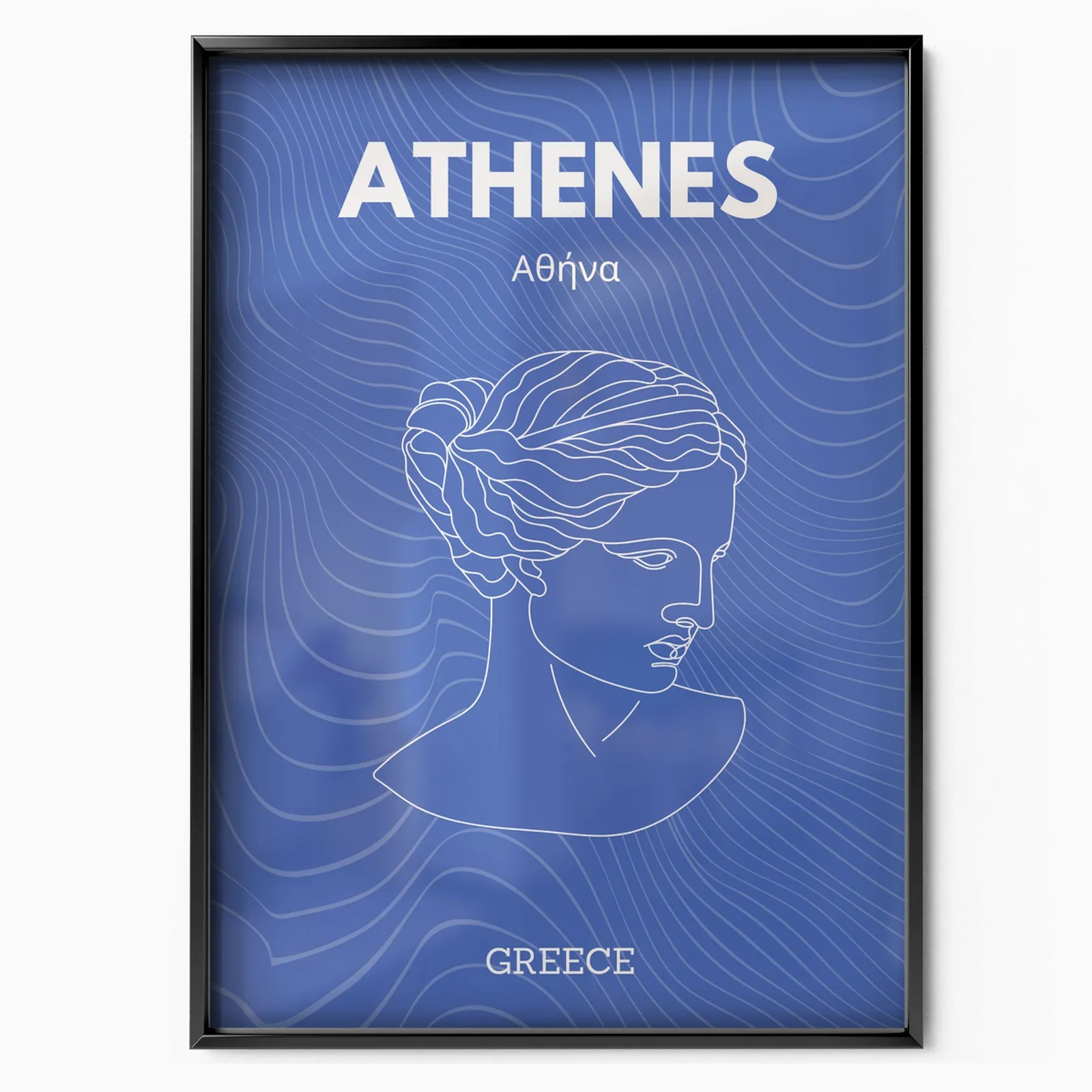 Athen poster, museum grade matte print