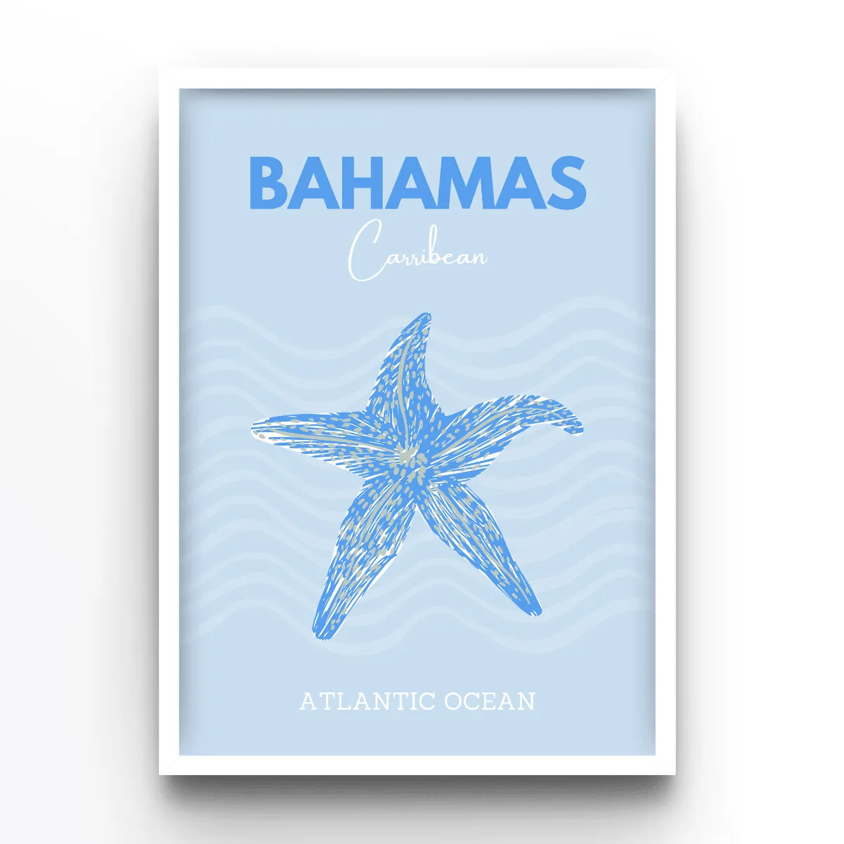 Bahamas poster, museum grade matte print