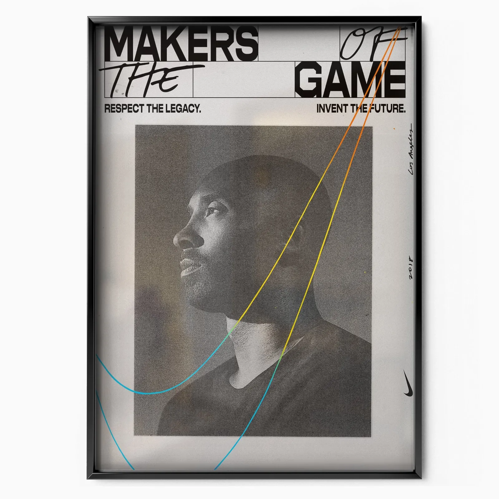 Kobe poster, impressão mate de qualidade de museu