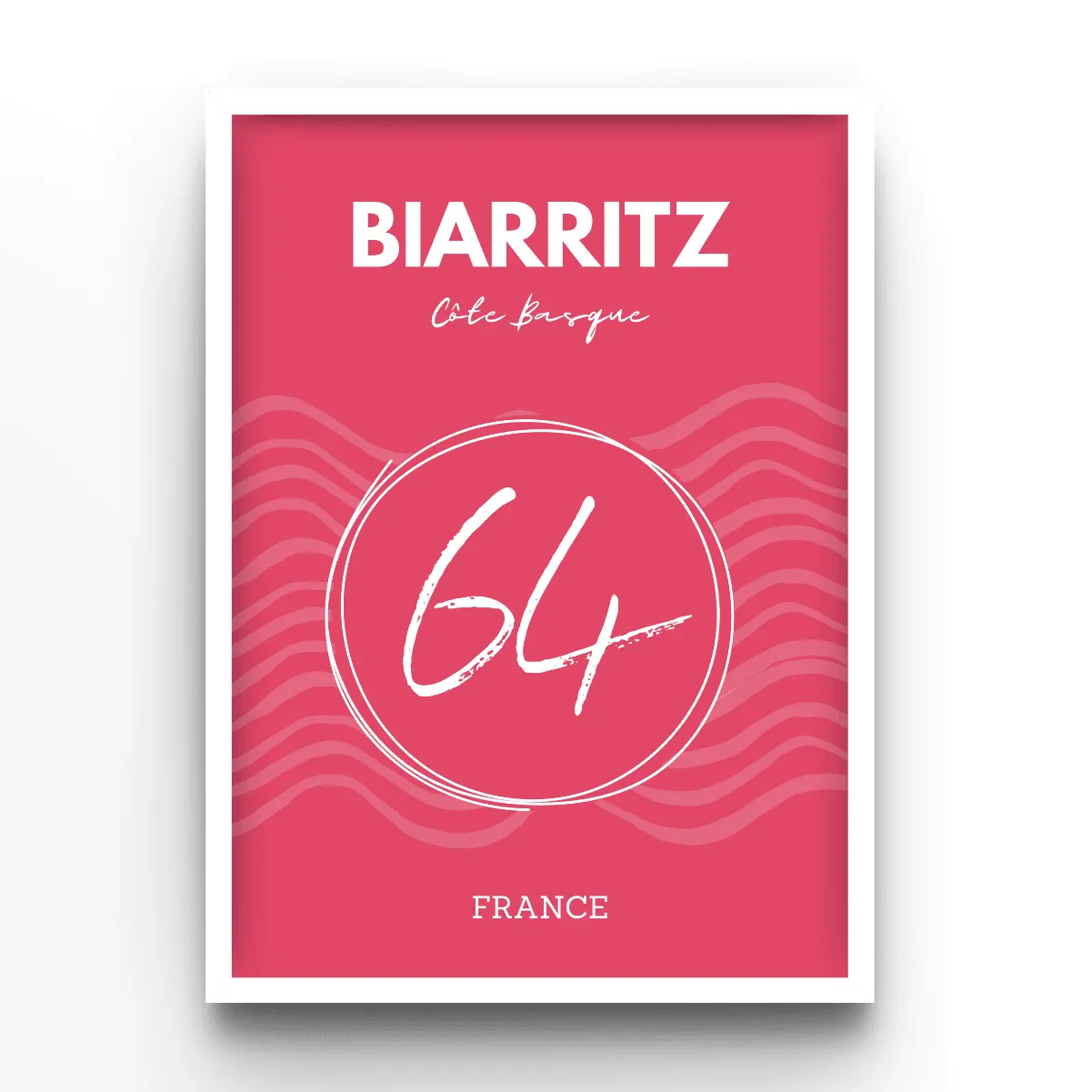 Biarritz poster, museum grade matte print