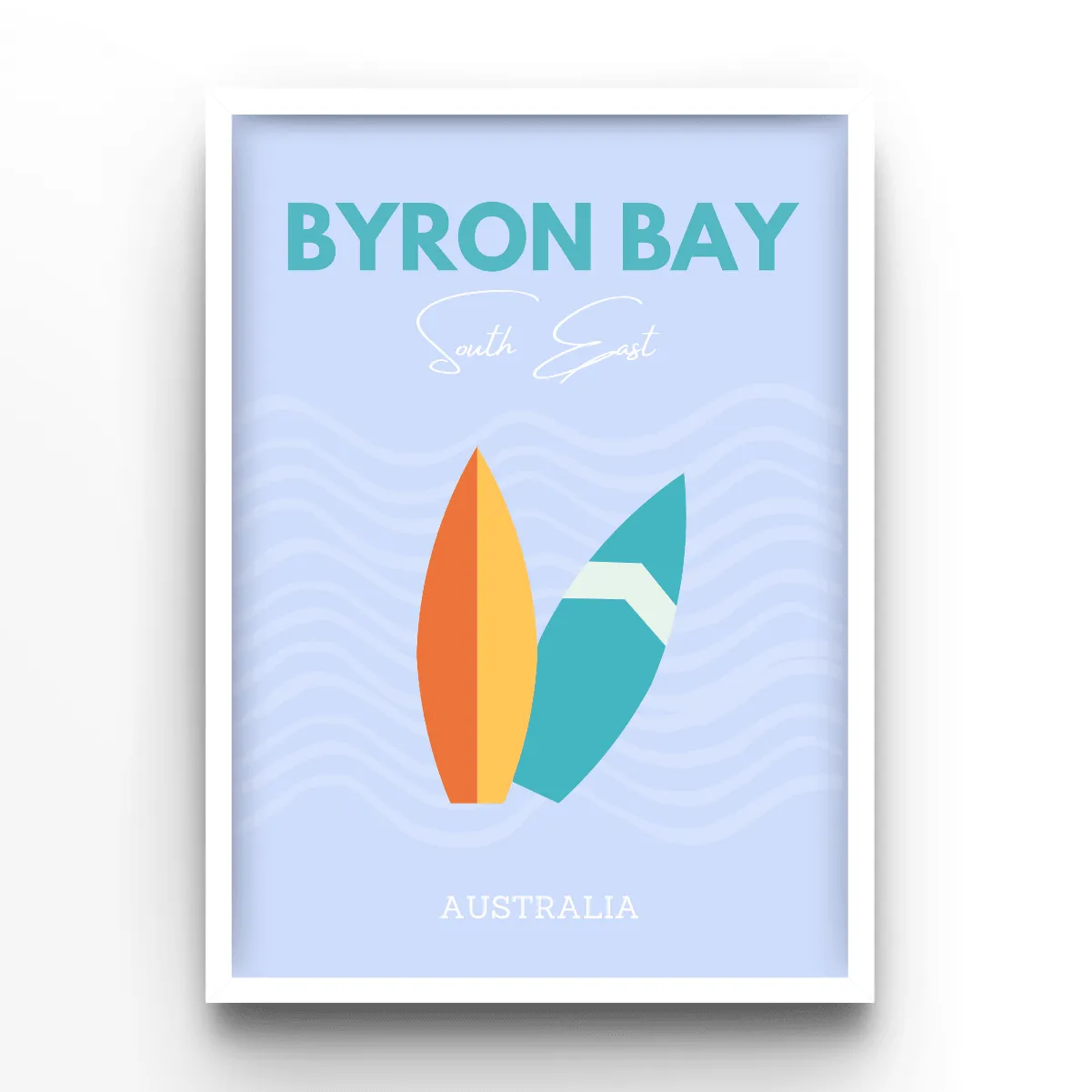 Byron Bay poster, museum grade matte print