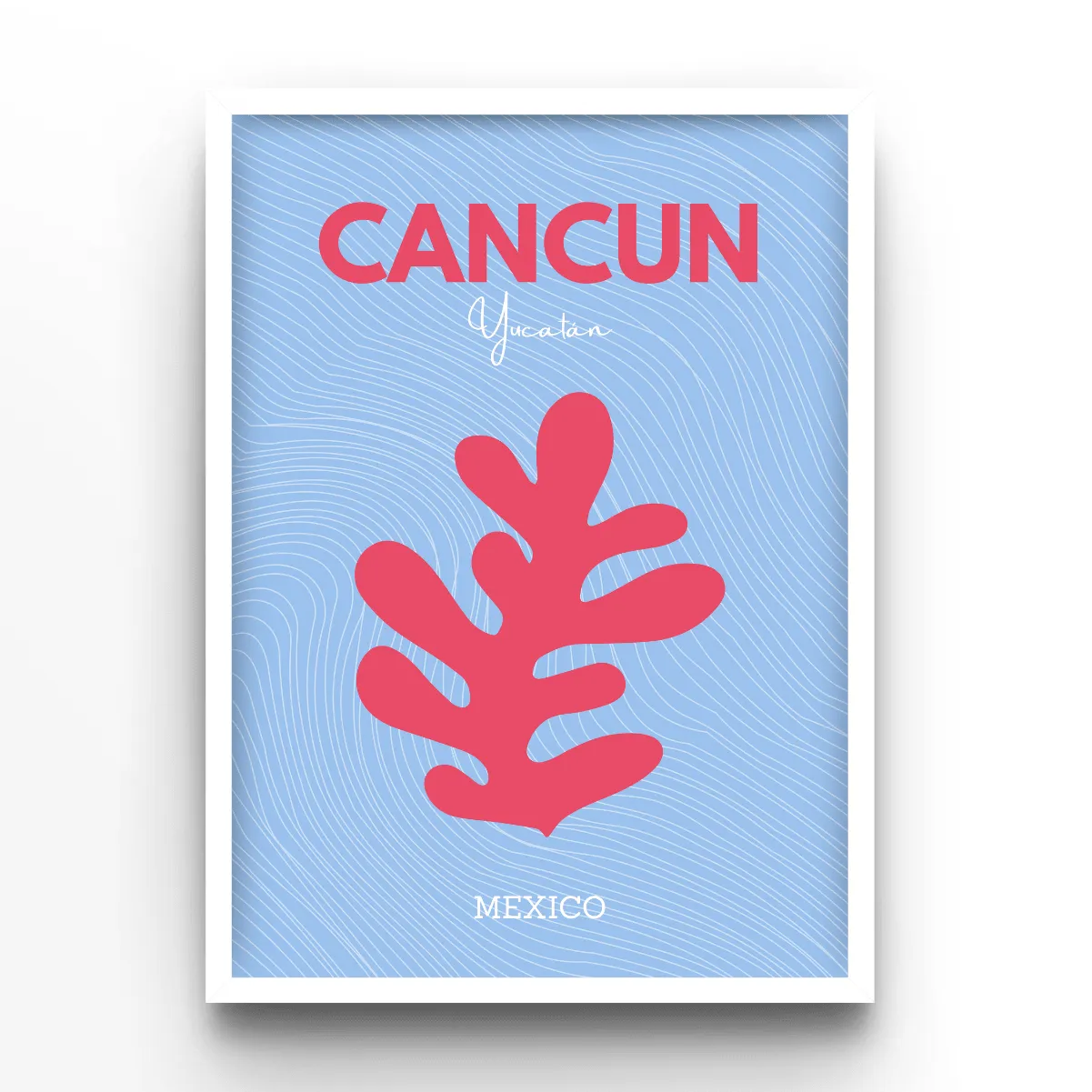 Cancún poster, museum grade matte print