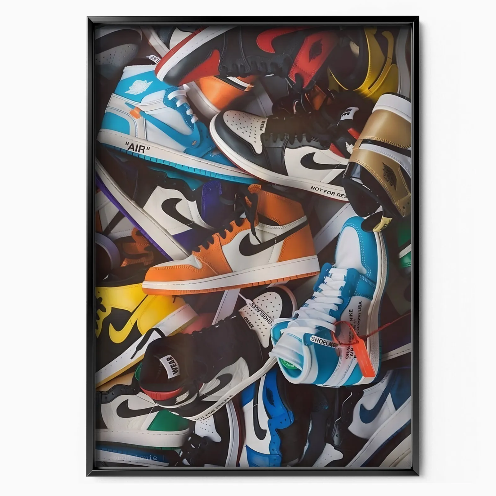 Colorful Sneakers poster, museum grade matte print