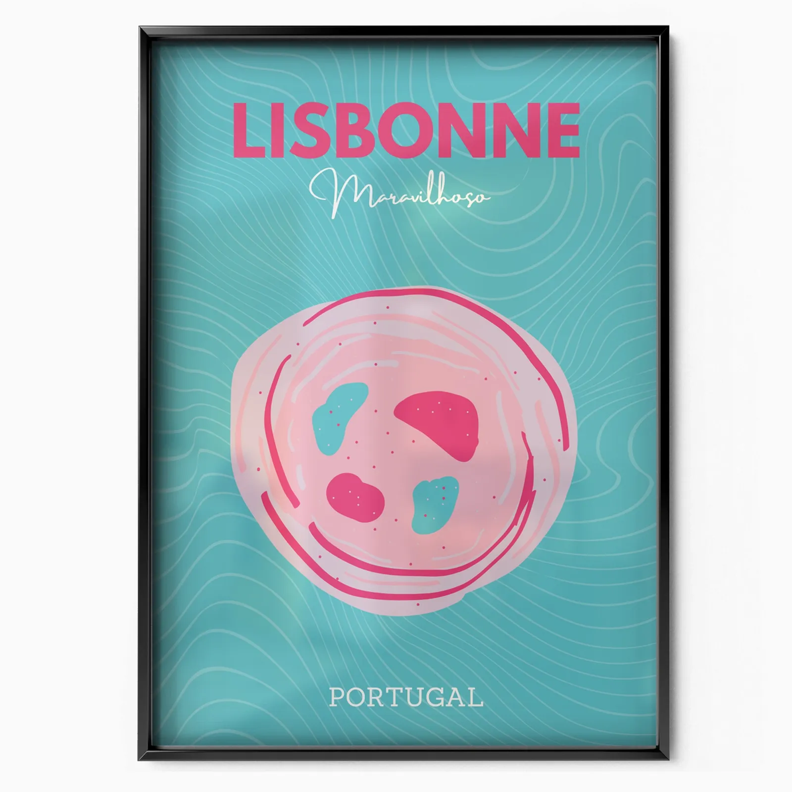 Lissabon poster, museum grade matte print