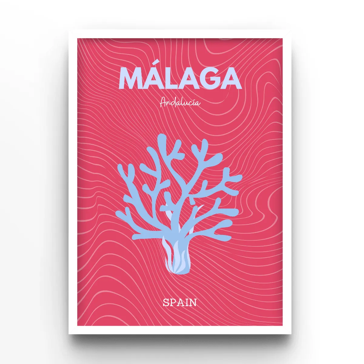 Málaga poster, museum grade matte print