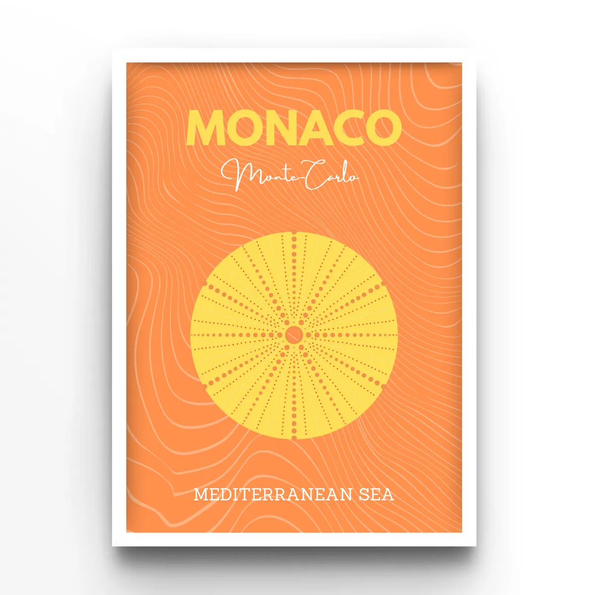 Monaco poster, museum grade matte print