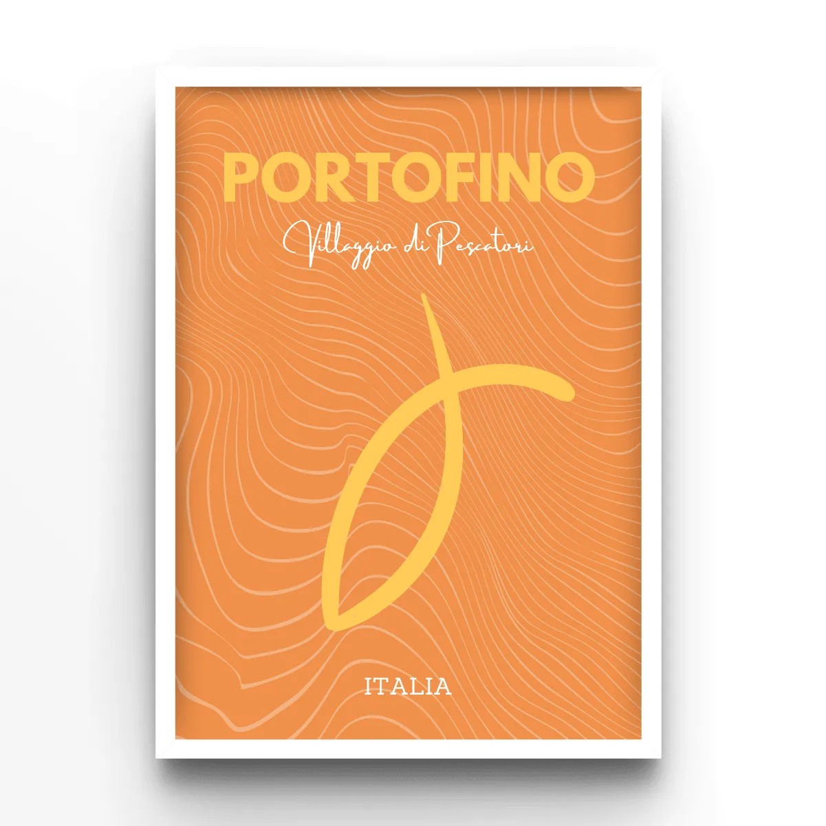 Portofino poster, museum grade matte print