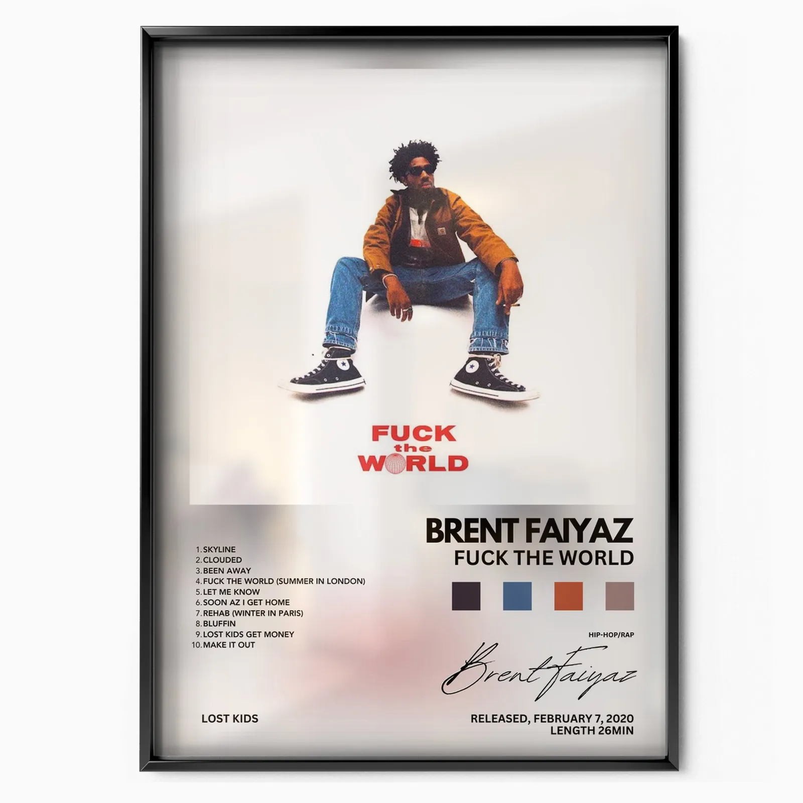 Fuck the World Album poster, museum grade matte print