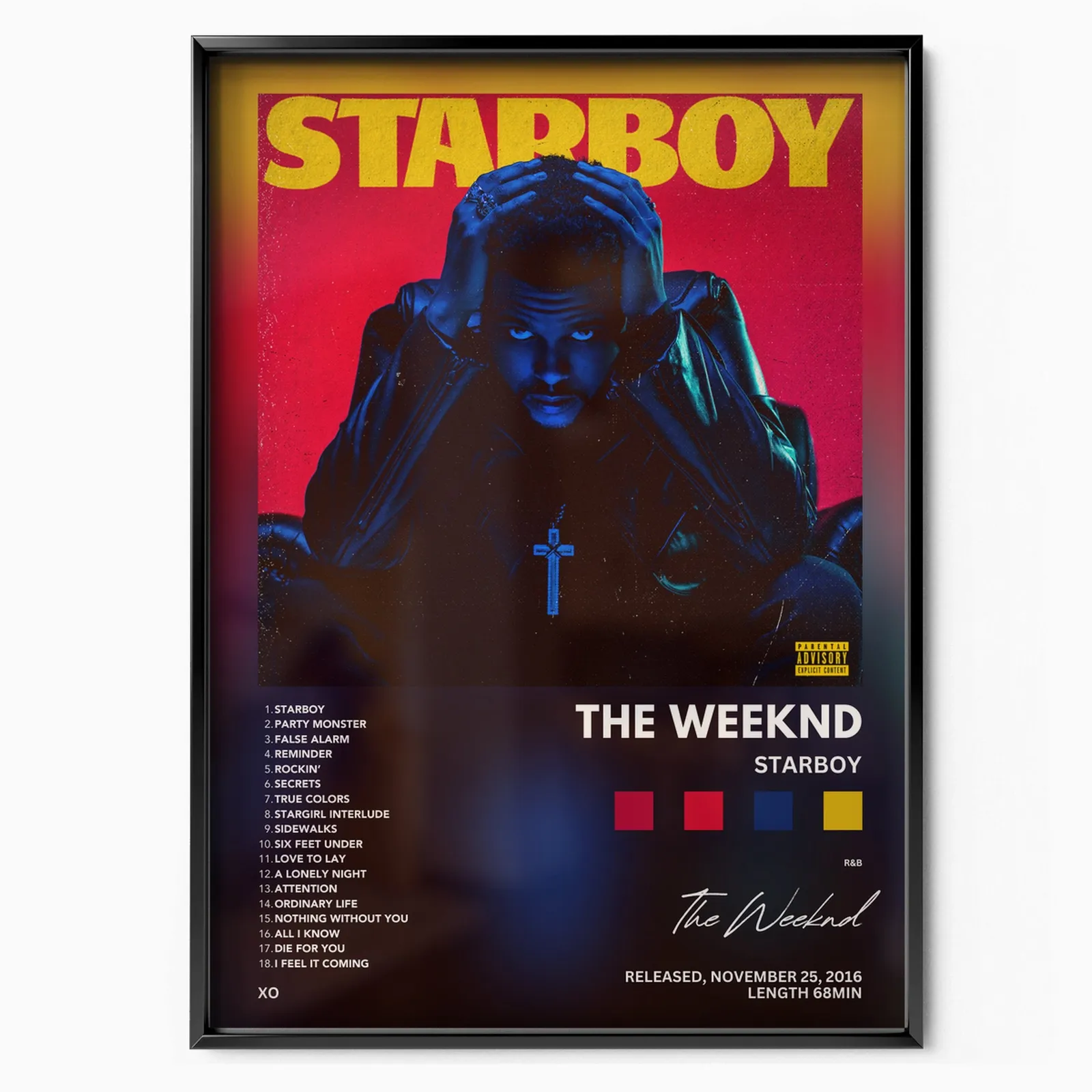 Starboy poster, museum grade matte print