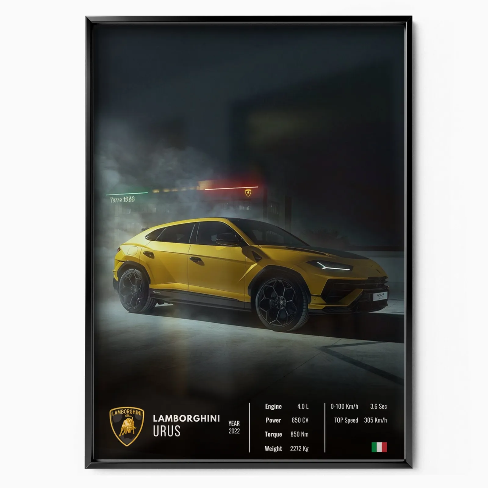Lamborghini Urus Collector poster, museum grade matte print