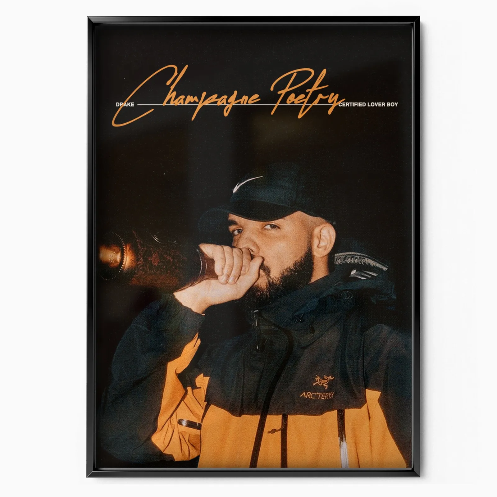 Drake Champagne Poetry poster, museum grade matte print