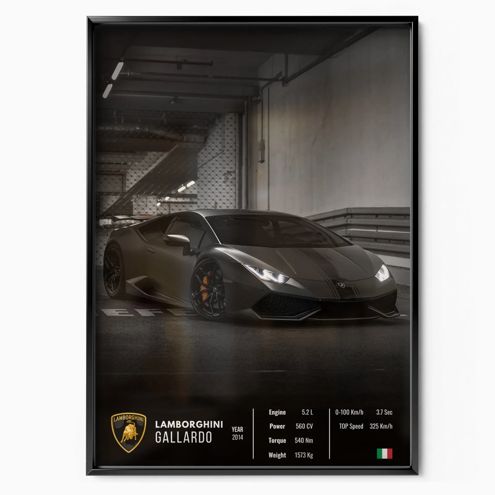 Lamborghini Gallardo Collector poster, museum grade matte print
