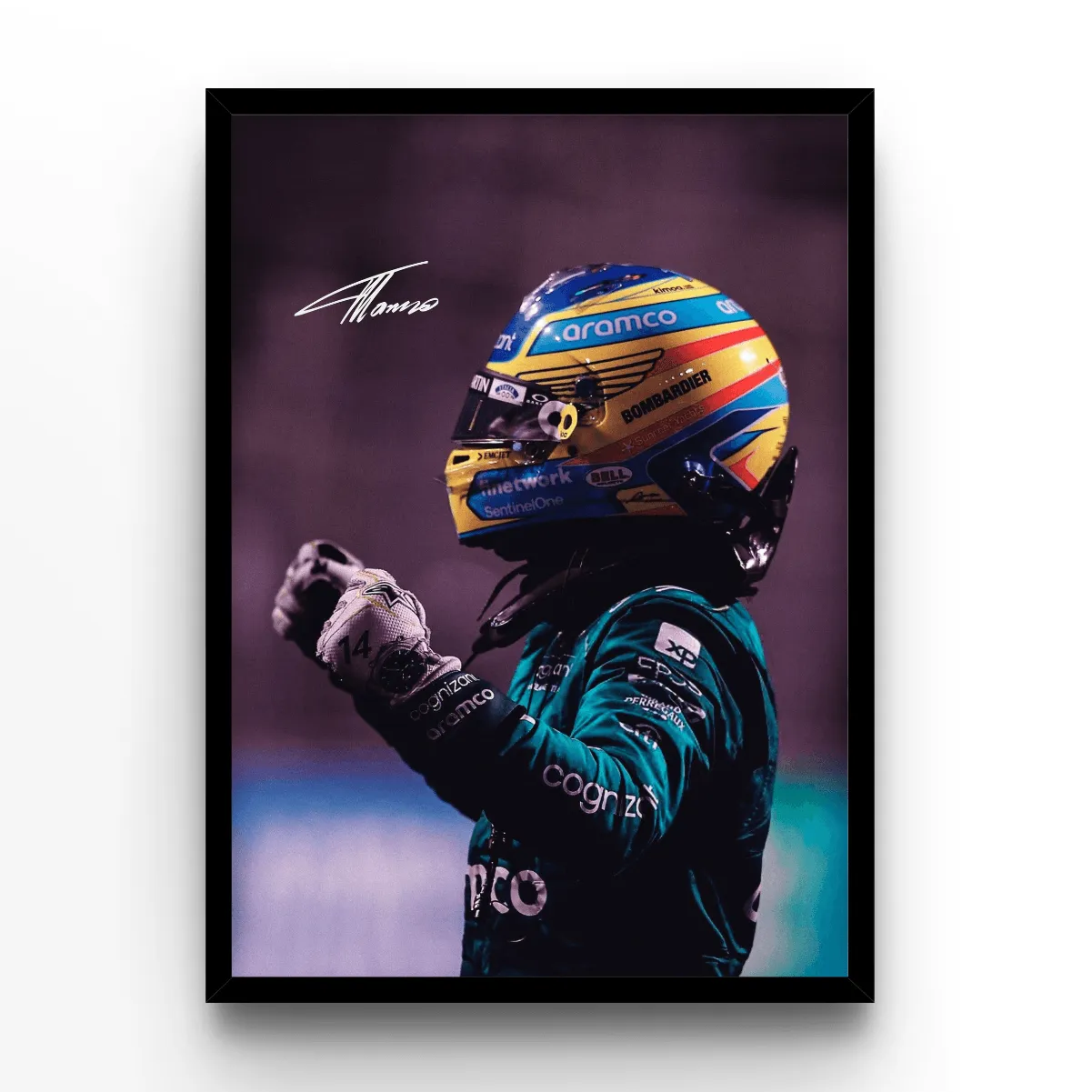 Racing Victory poster, museum grade matte print