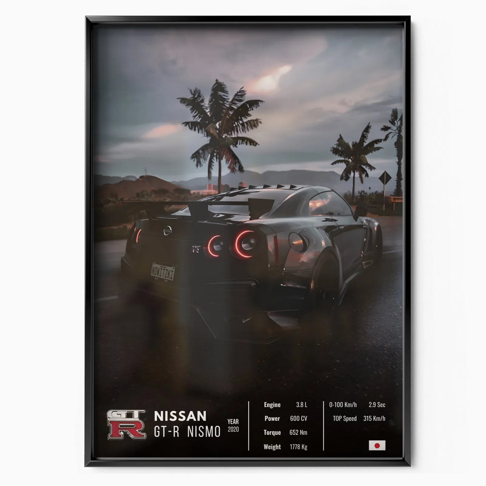 Nissan GT-R Nismo Collector poster, museum grade matte print
