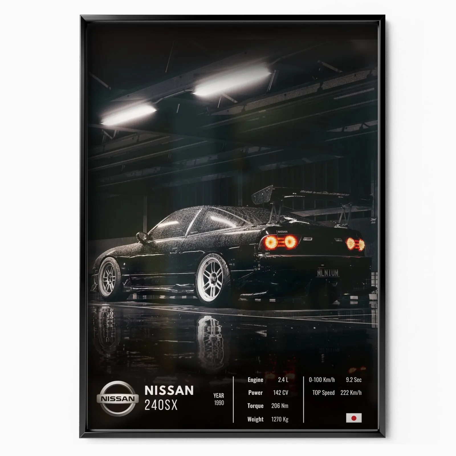 Nissan 240SX Collector poster, museum grade matte print