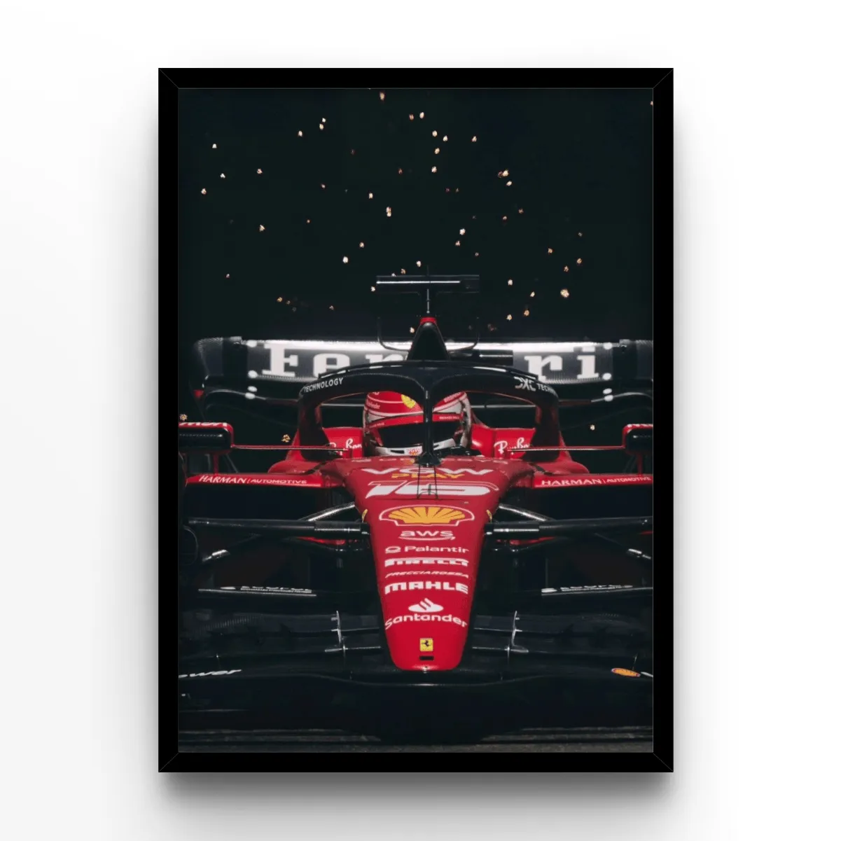 Racing Victory poster, museum grade matte print
