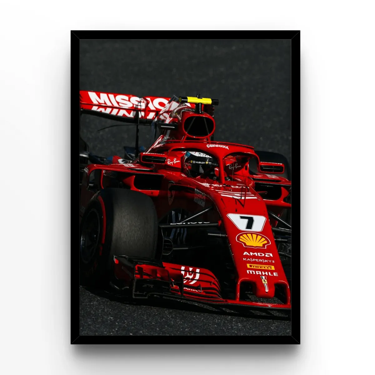 Racing #7 poster, museum grade matte print