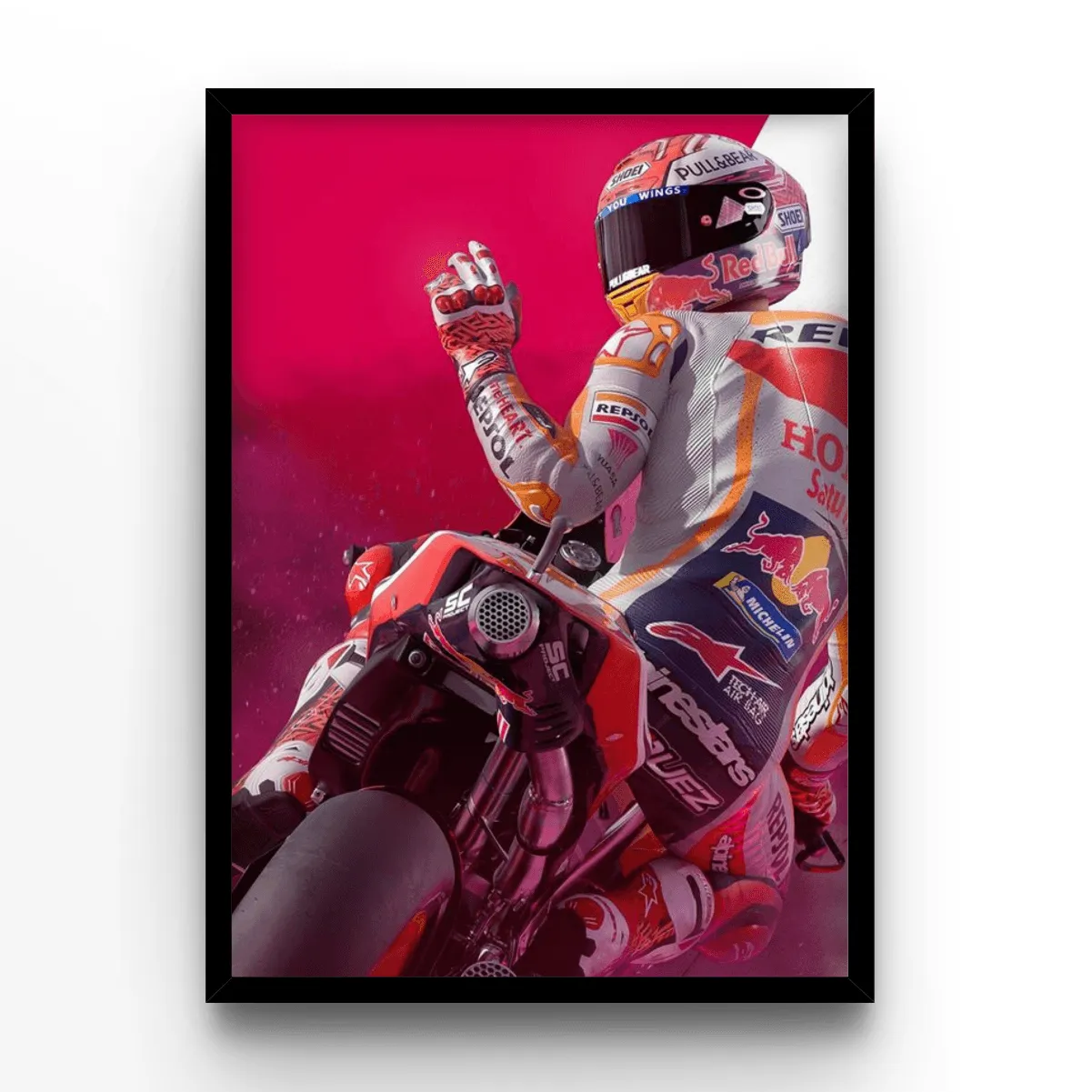 Racing Victory poster, museum grade matte print