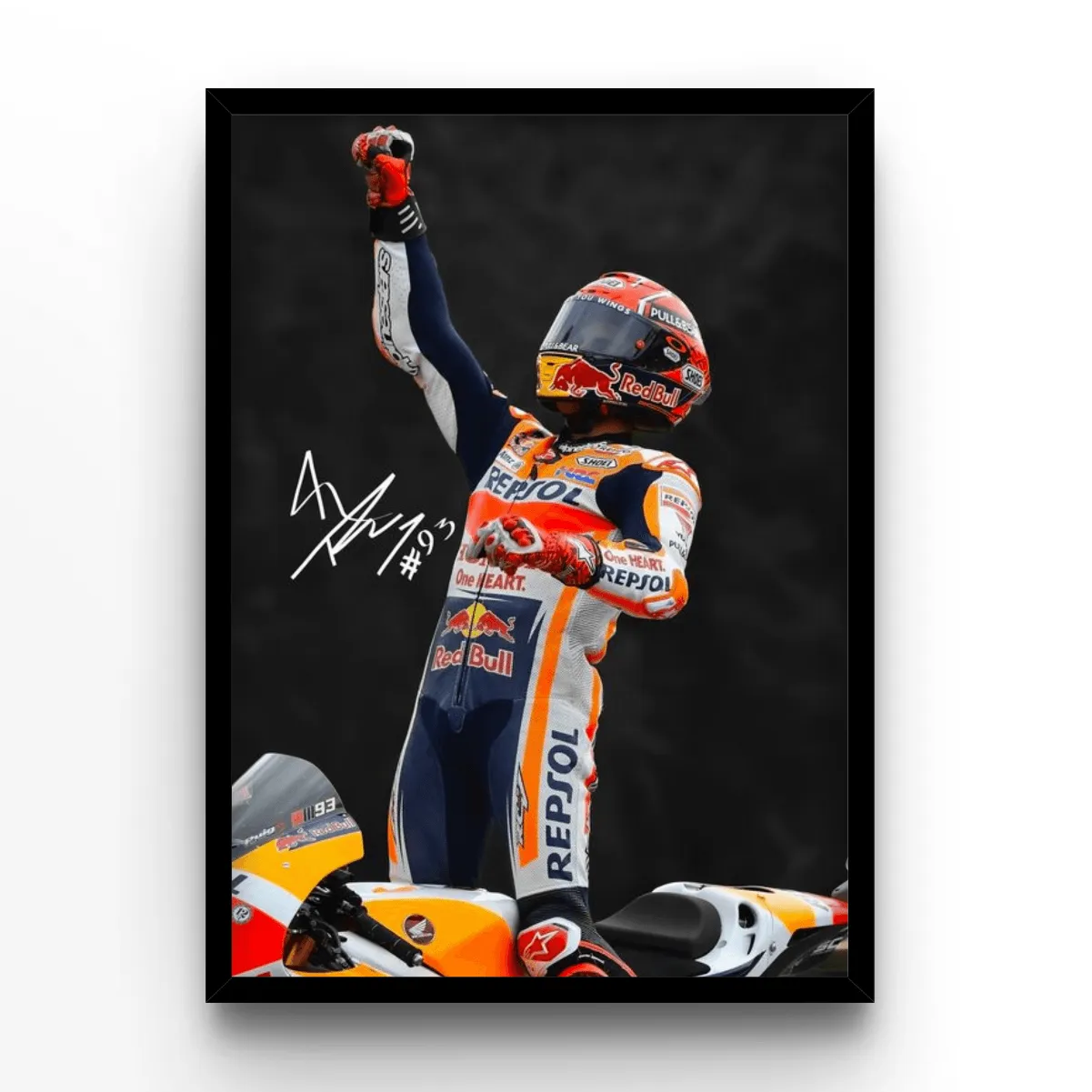 Racing Victory poster, museum grade matte print