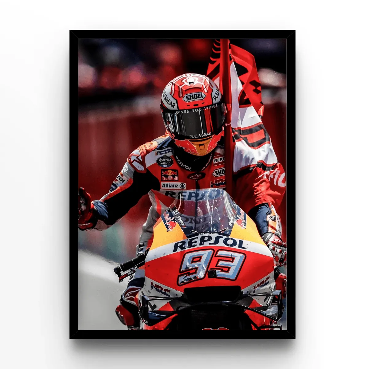 Racing Victory poster, museum grade matte print