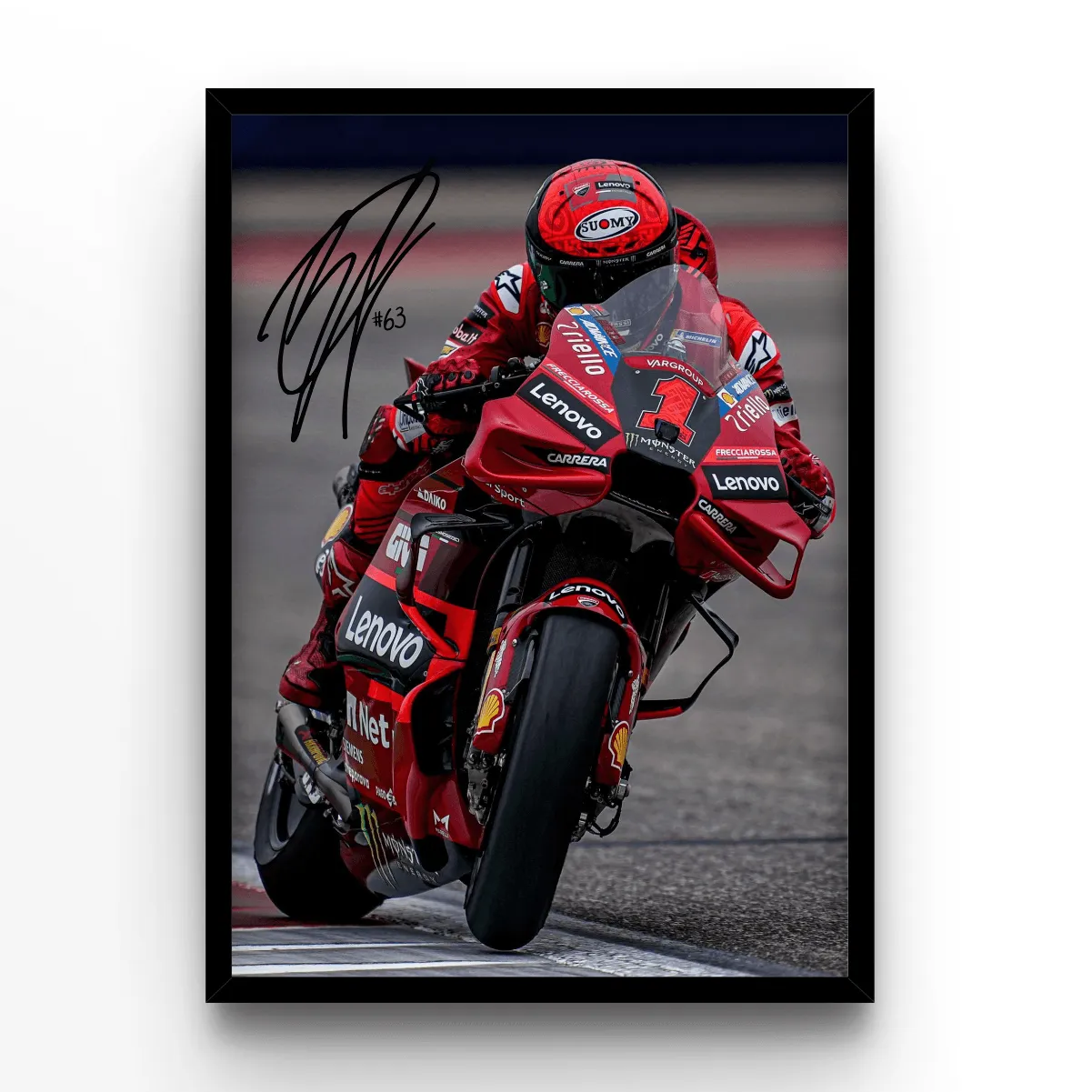 MotoGP Signature #63 poster, museum grade matte print