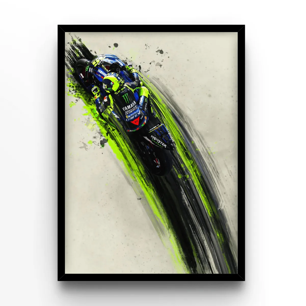 Paint Valentino Rossi poster