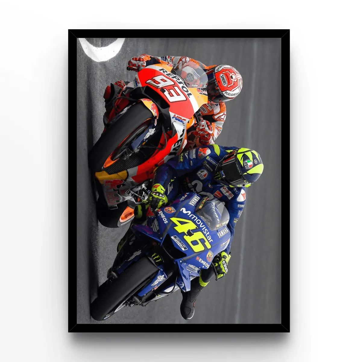 Racing Rivalry poster, museum grade matte print