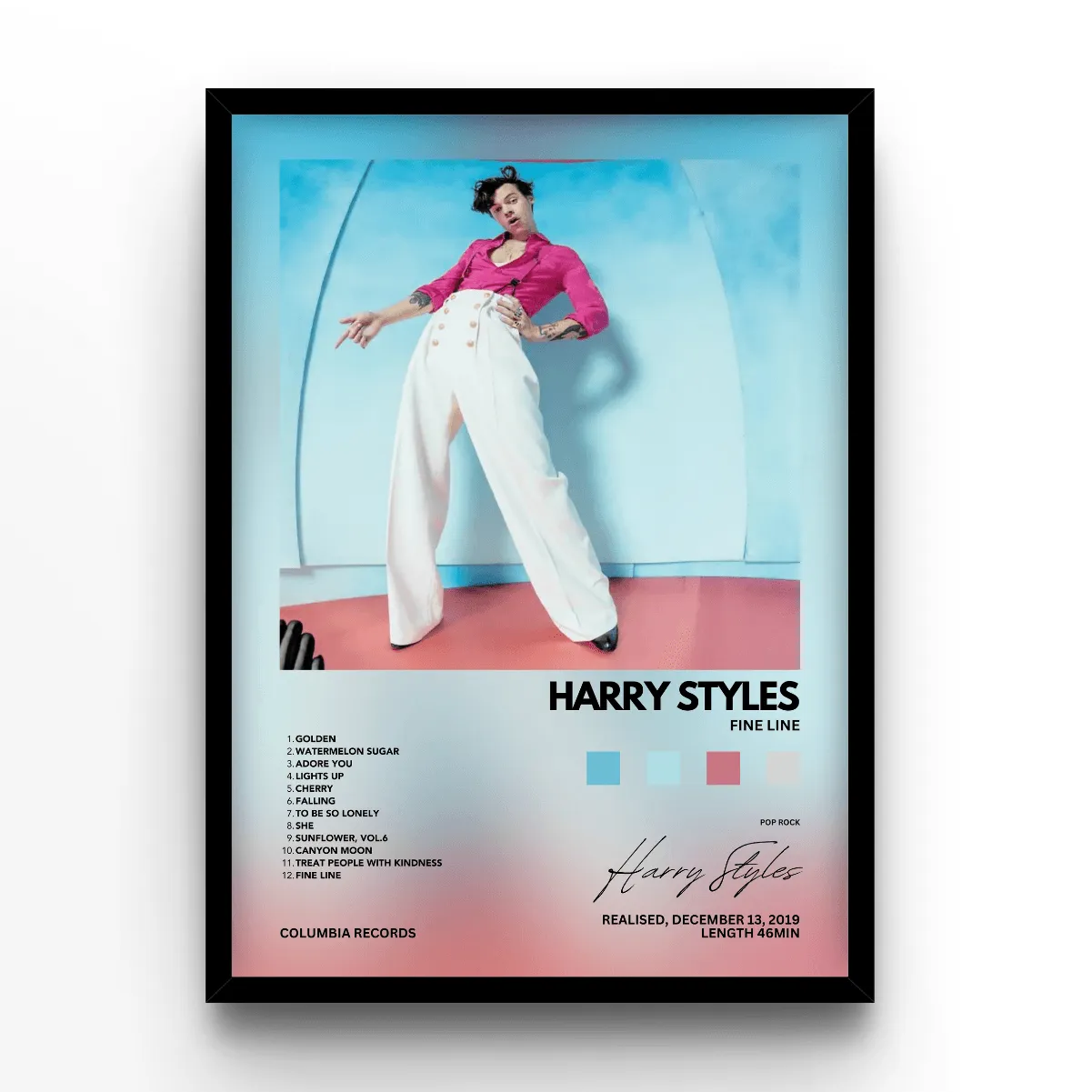 Harry Styles Fine Line Album poster