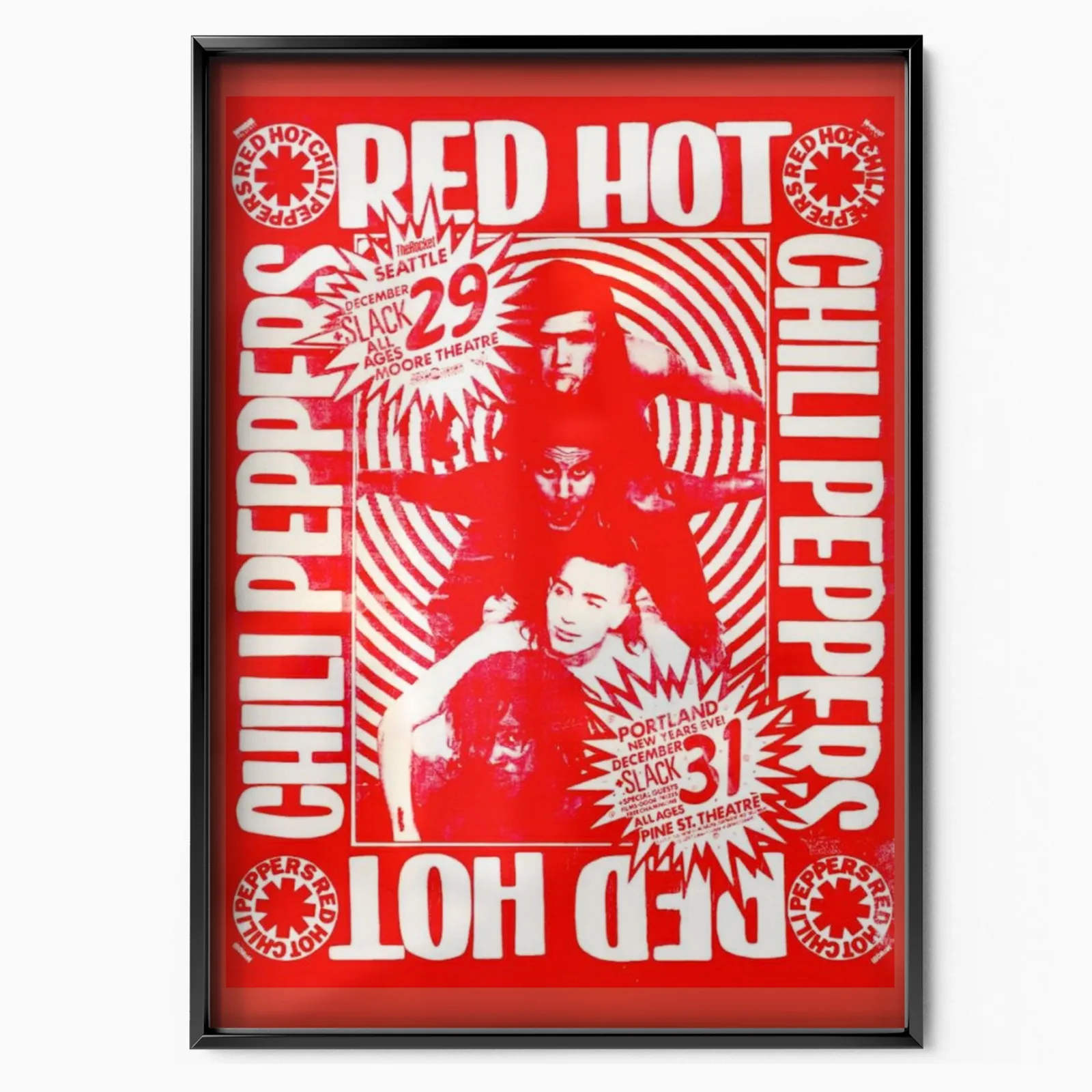 Red Hot Chili Peppers Seattle poster, museum grade matte print