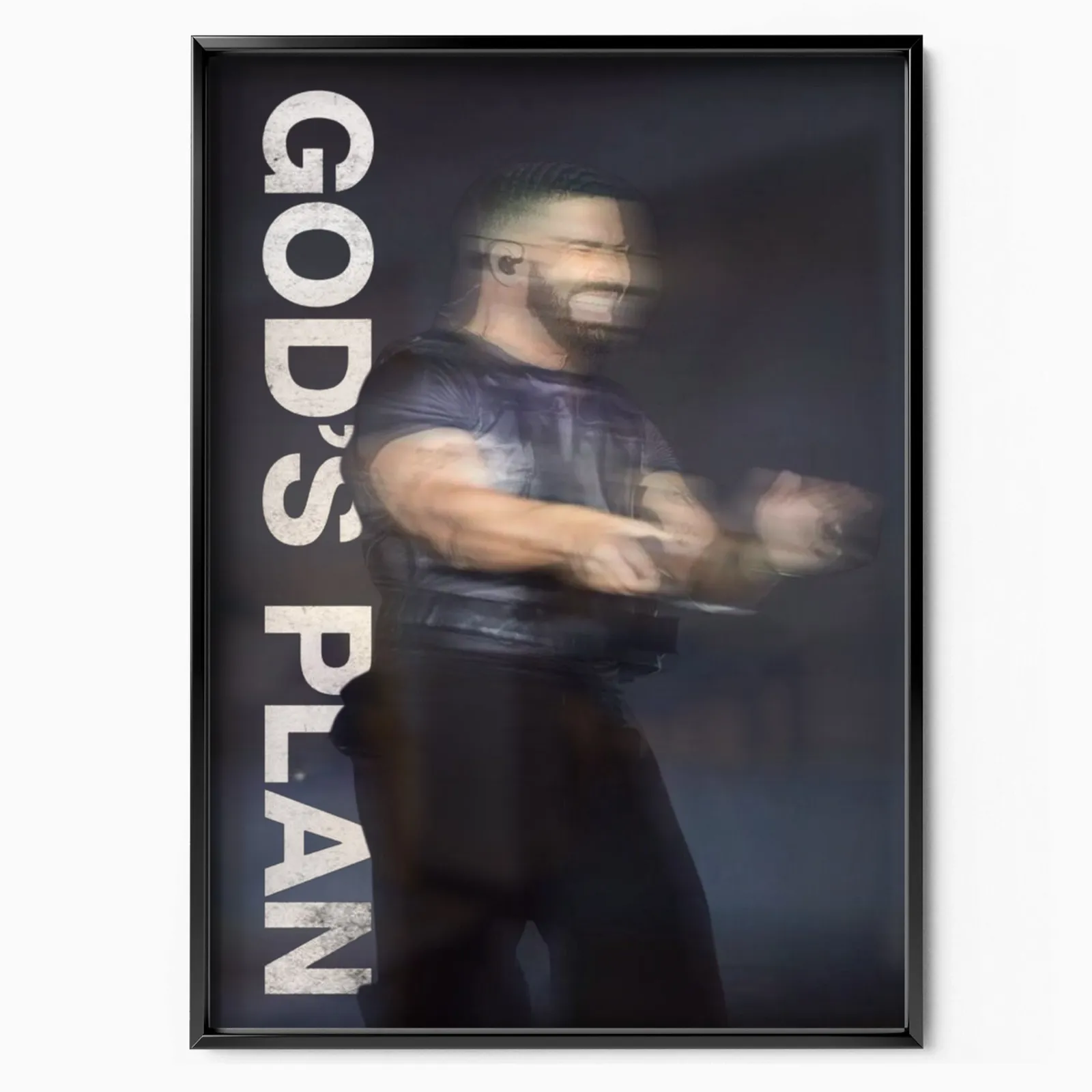 Drake God's Plan poster, museum grade matte print