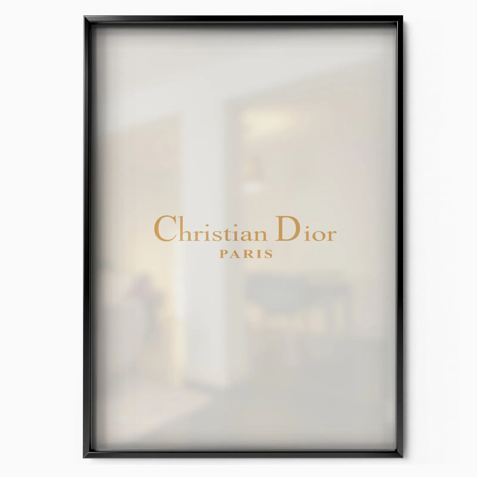 Christian Dior Logo poster, museum grade matte print