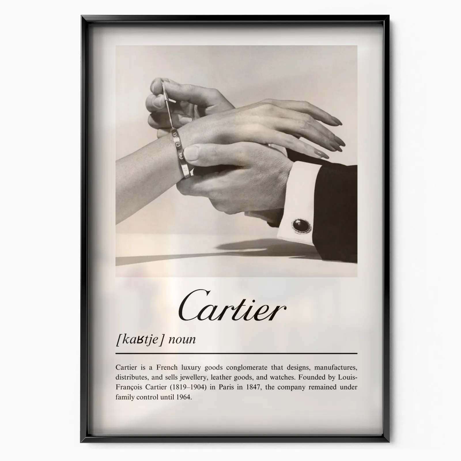 Luxury History poster, museum grade matte print