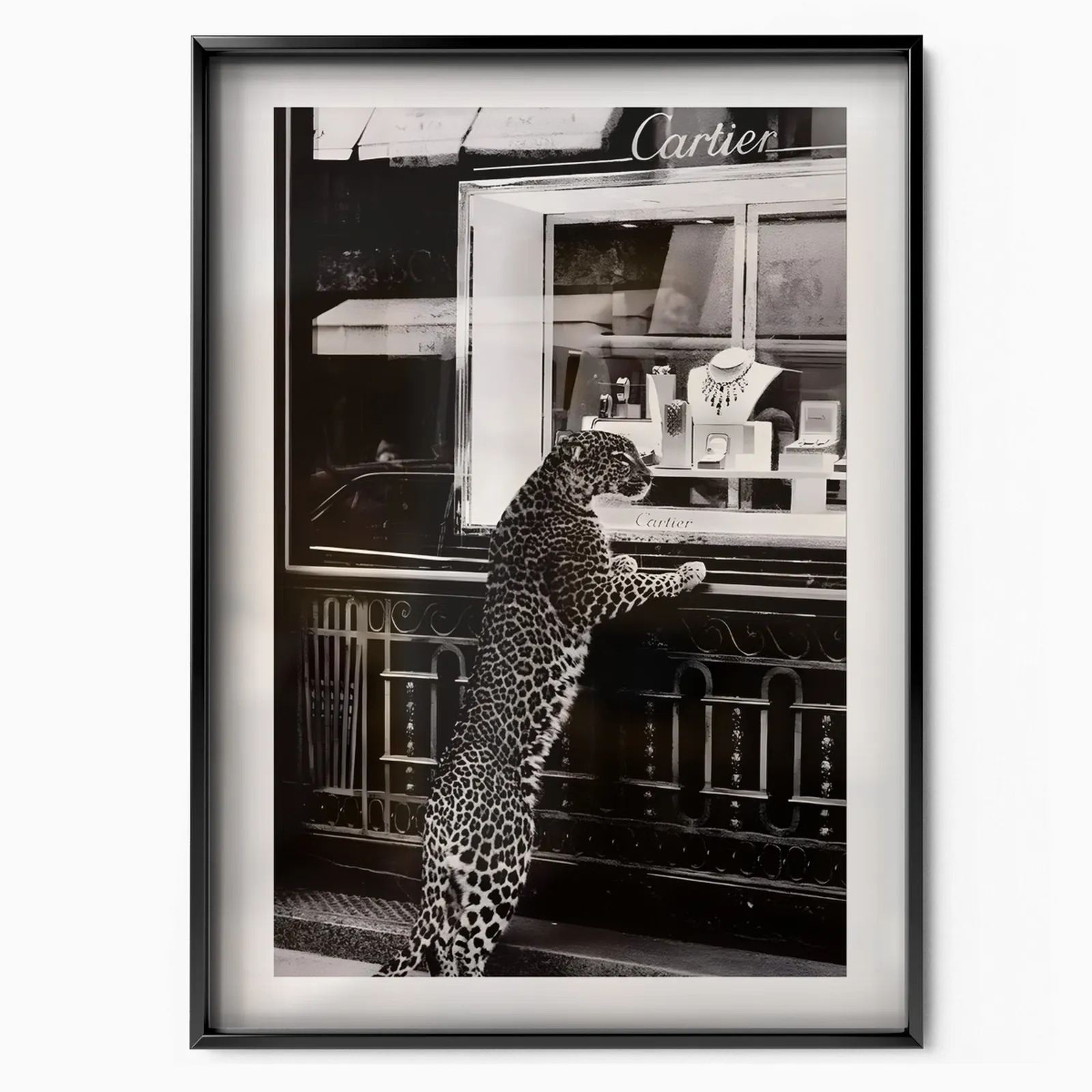 Panther Elegance poster, museum grade matte print