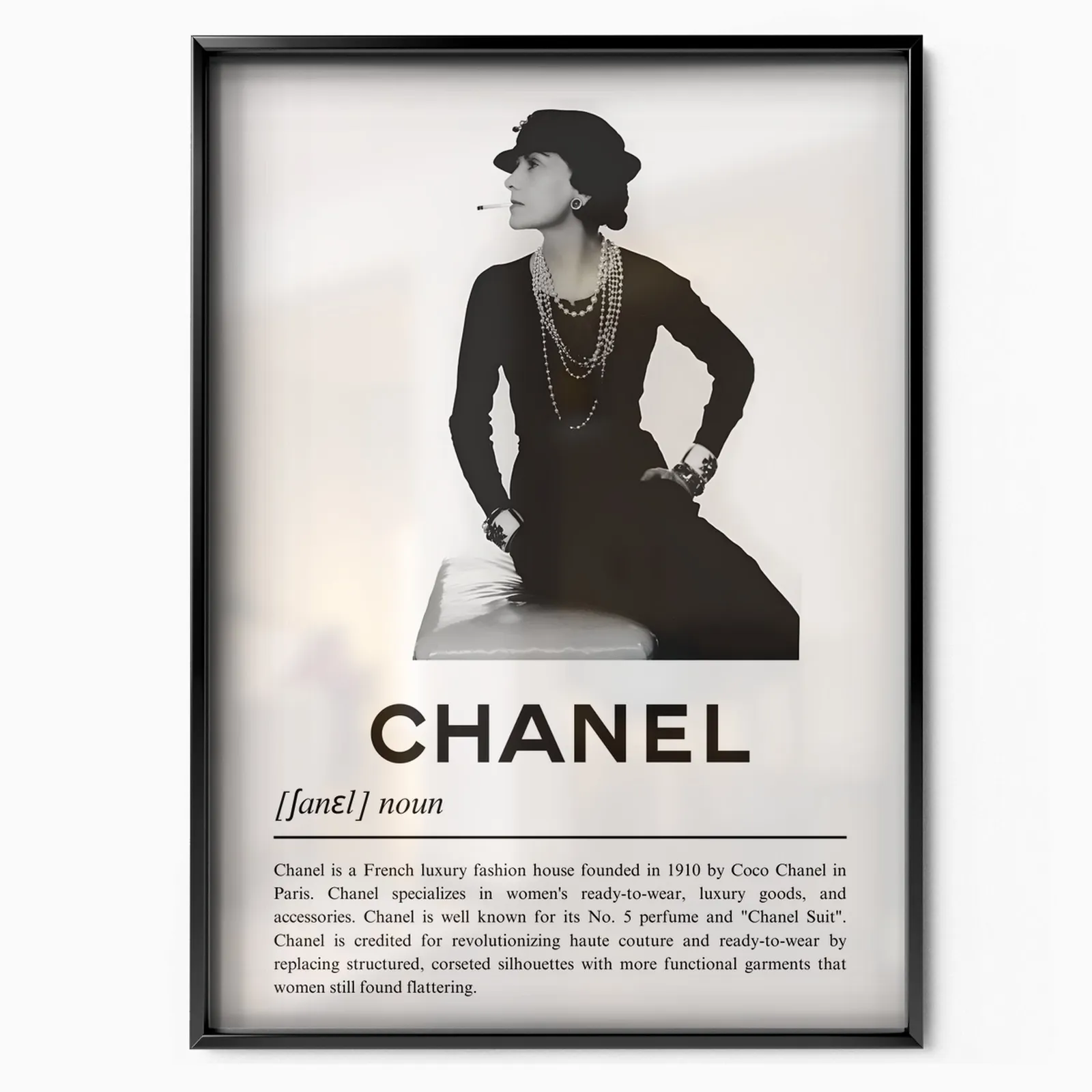 Chanel History poster, museum grade matte print